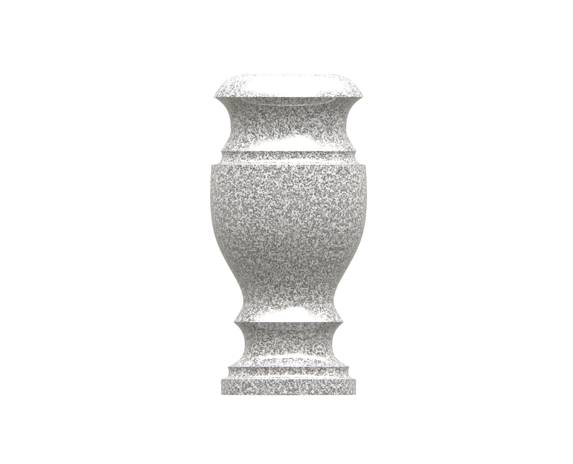 Premium Granite Cemetery Vase view 2