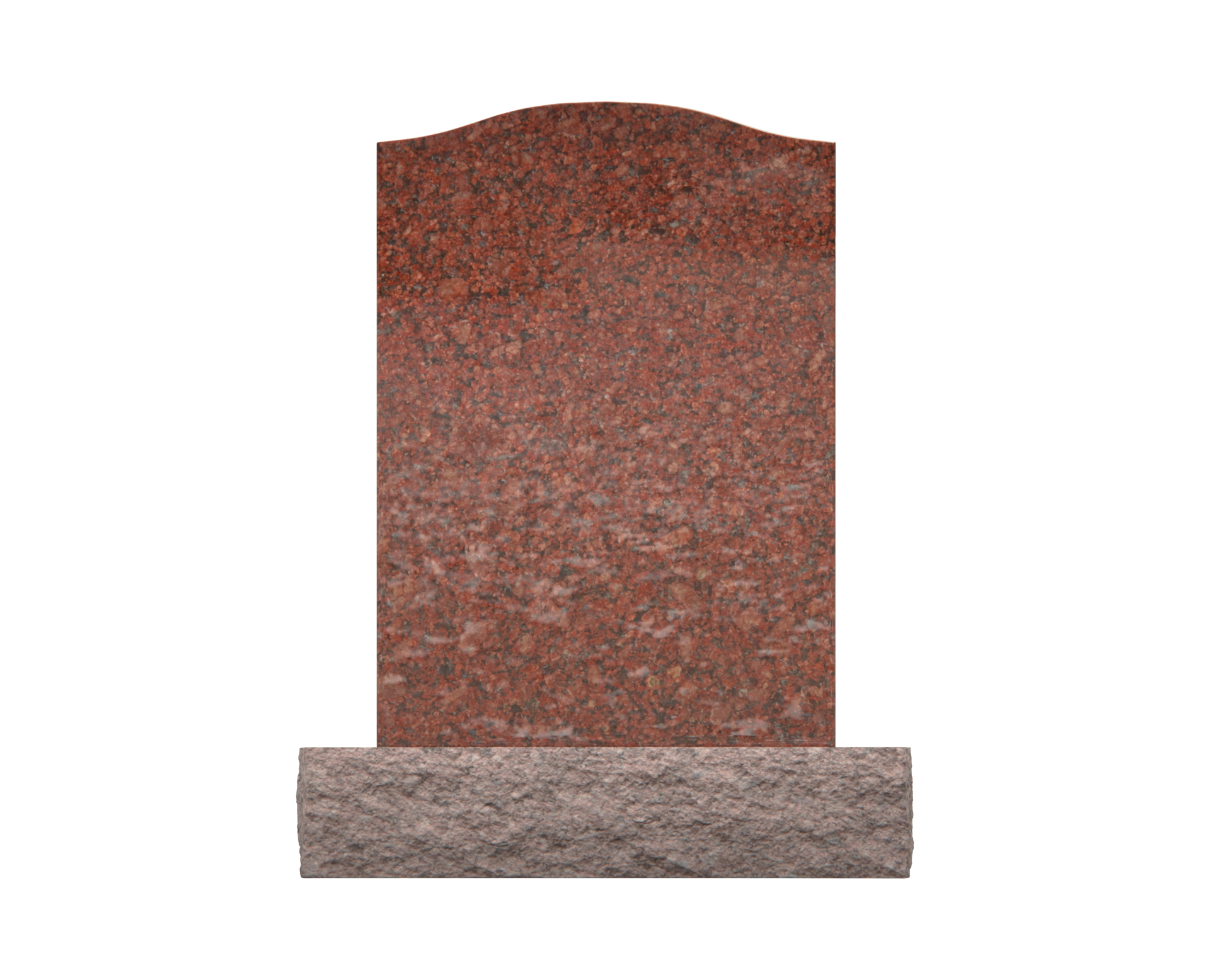 Luxury Upright Granite Headstone with Angel Relief view 2
