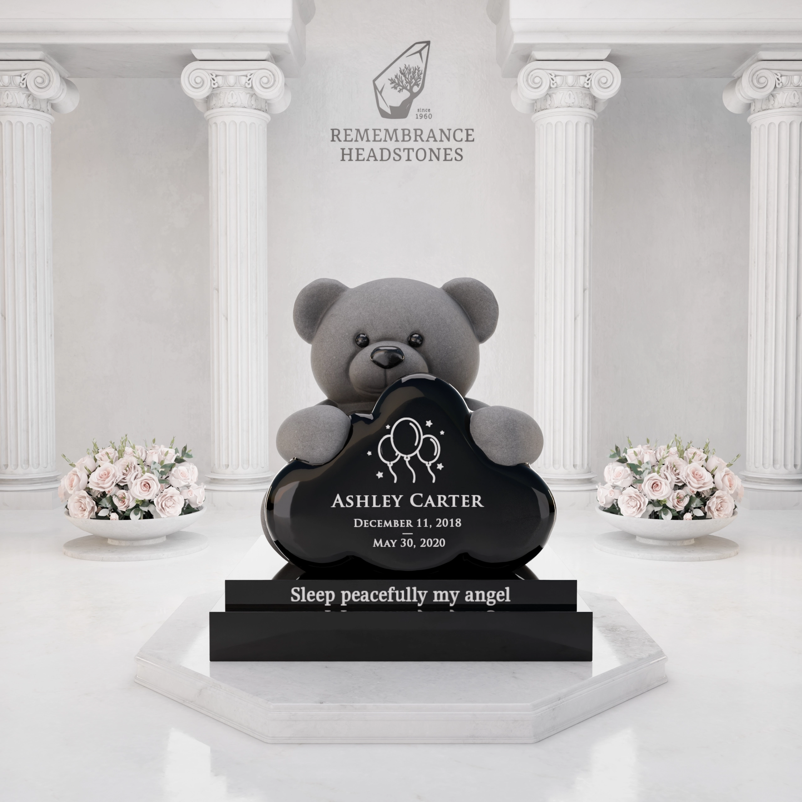 Premium Teddy Bear Cloud Child Memorial