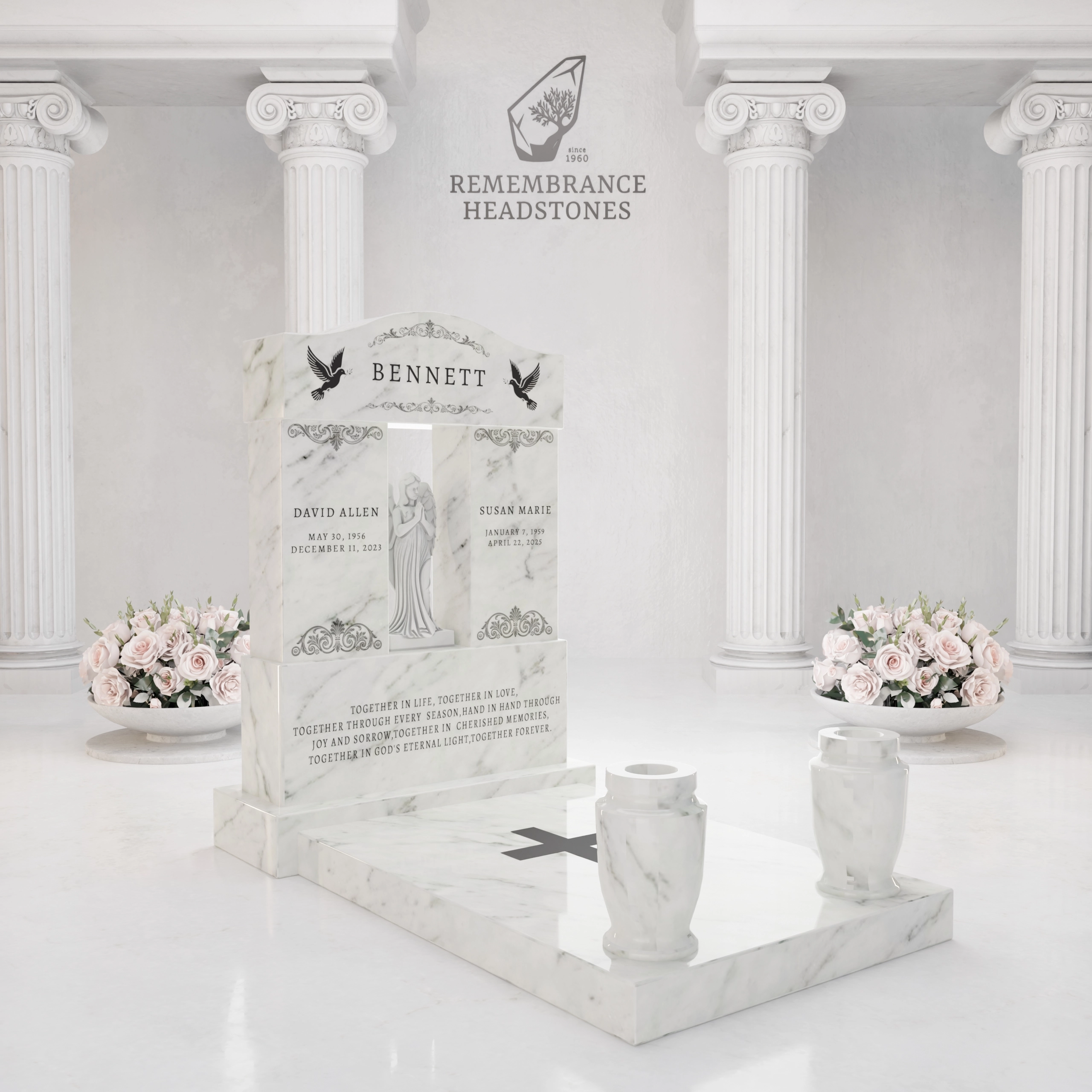 Luxury Companion Angel Alcove Ledger Memorial view 2