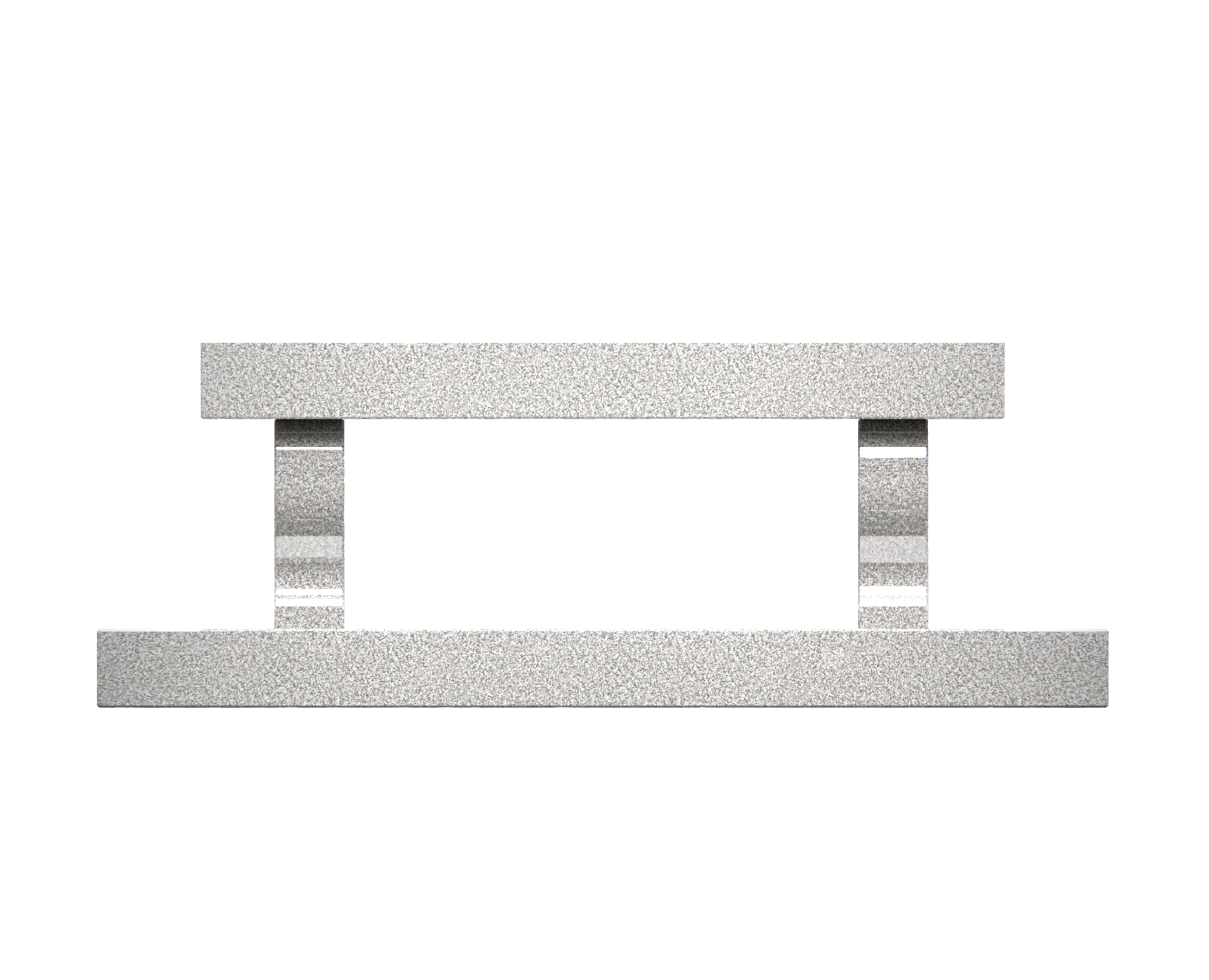 Lux Companion Memorial Bench with Twin Pedestals & Dove Motif view 3
