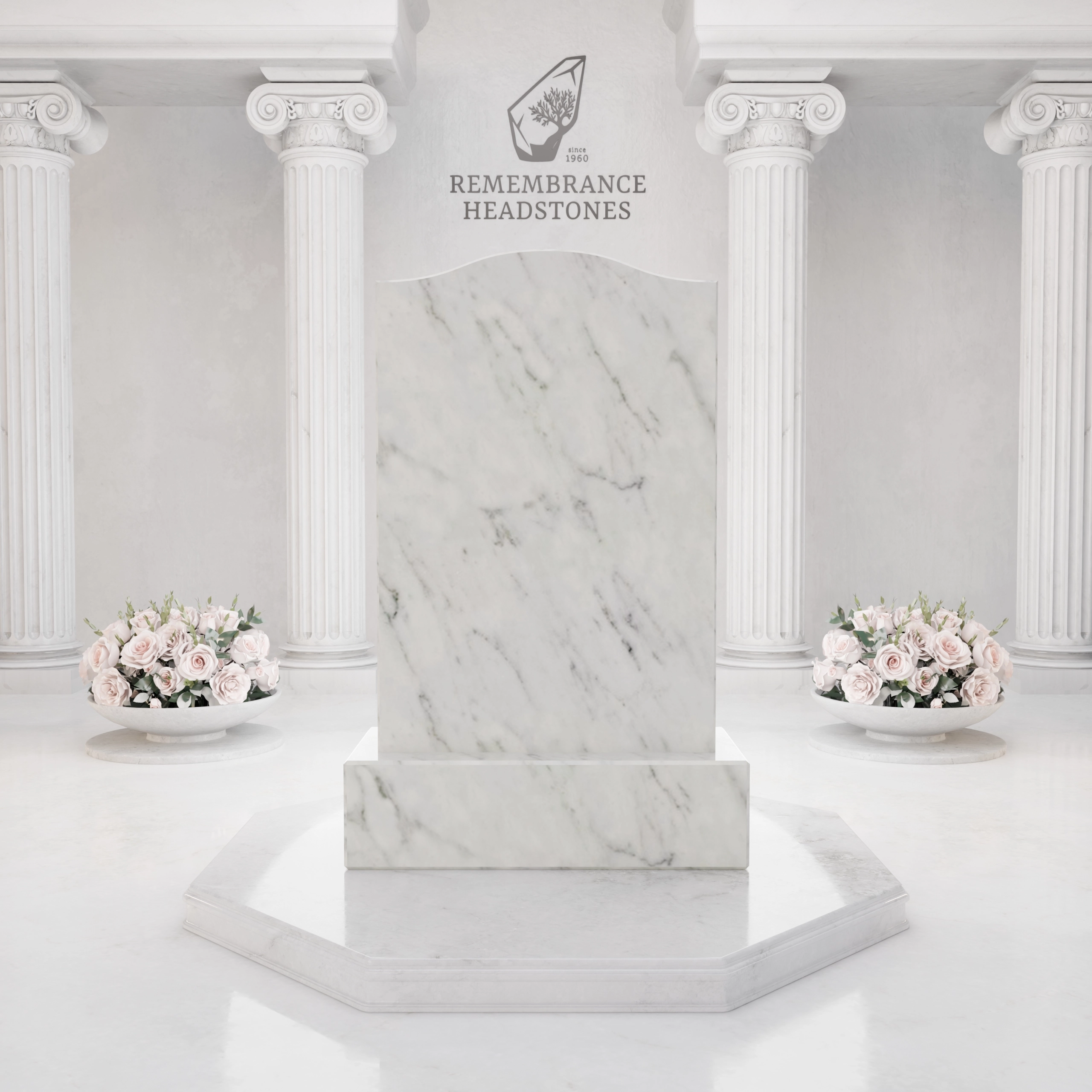 Luxury Medical Tribute Granite Headstone view 5