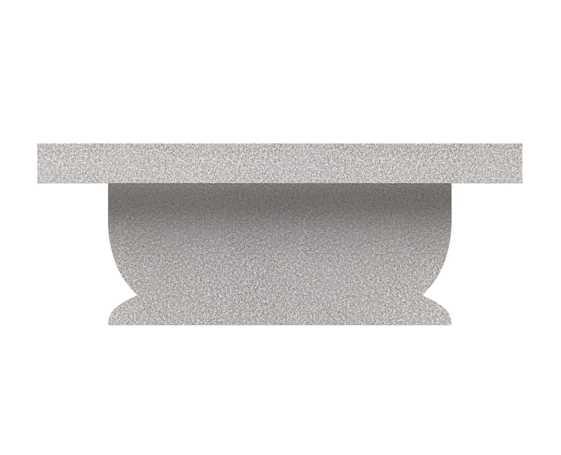 Luxury Granite Memorial Bench with Sculptural Pedestal & Dove Engraving view 2