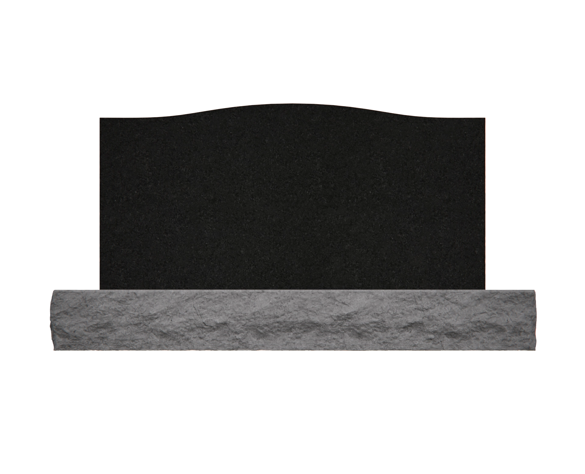 Premium Companion Upright Granite Headstone with Mountain Relief view 3