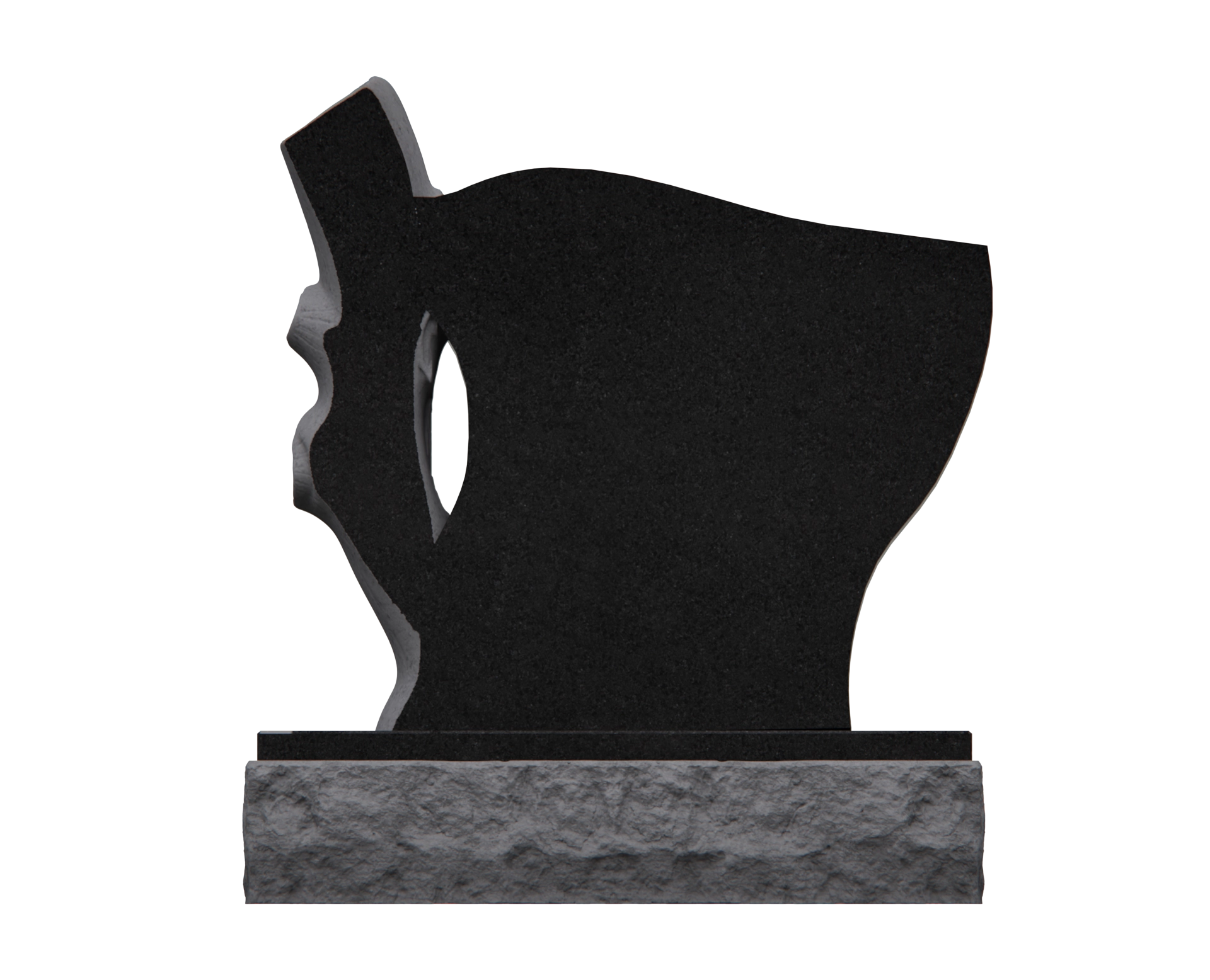 Luxury Upright Granite Headstone — Tree-of-Life view 2