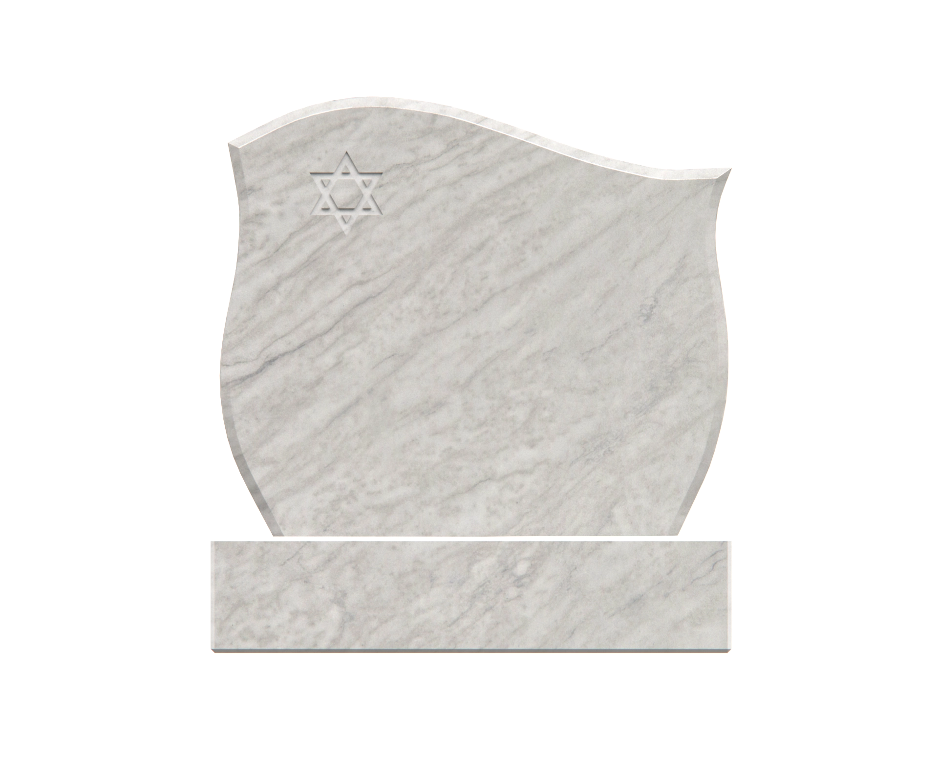 Luxury Jewish Companion Monument with Star of David view 3