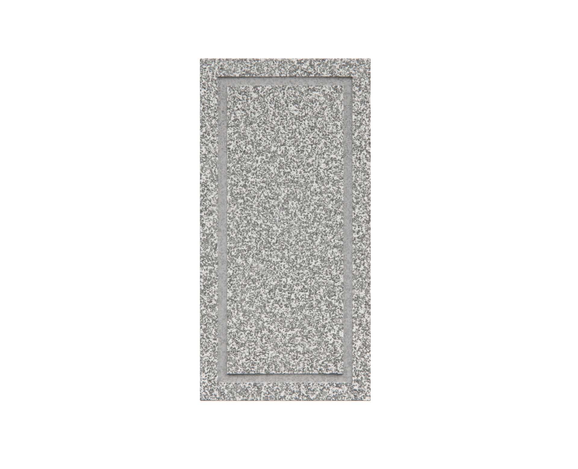 Luxury Granite Cemetery Vase with Engraved Border Pane view 2