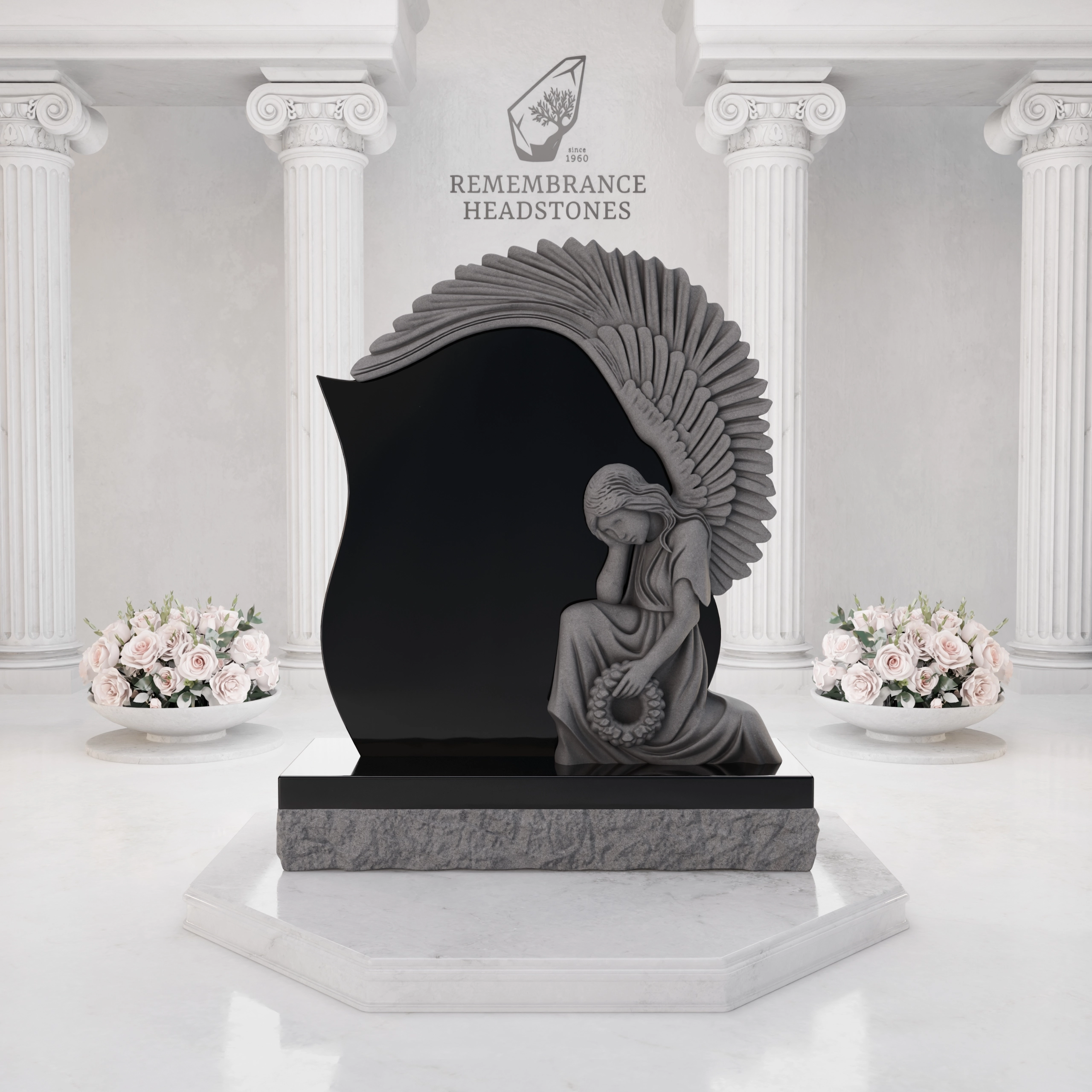 Luxury Mourning Angel Memorial view 3