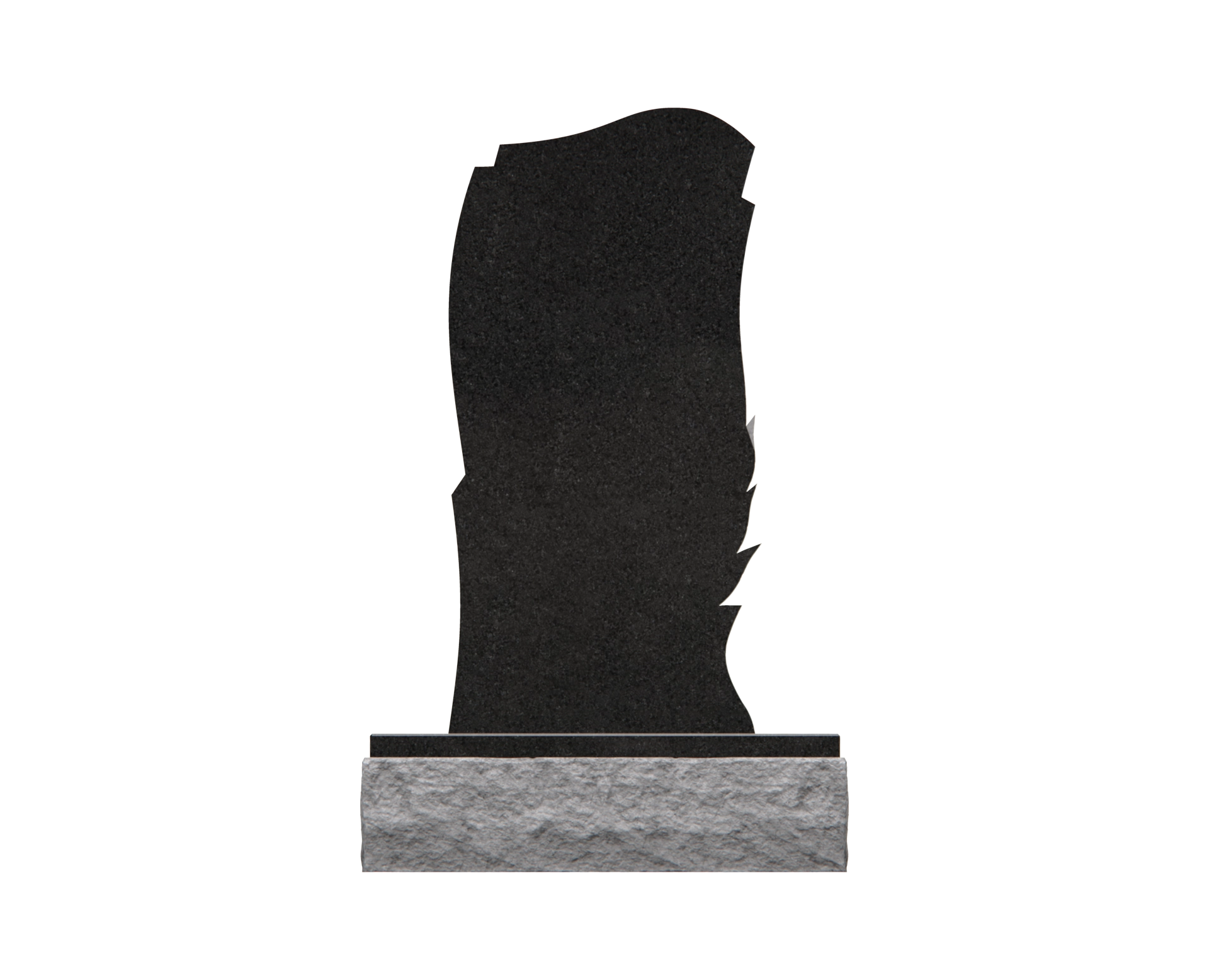 Luxury Upright Granite Monument — Moon & Lily view 2
