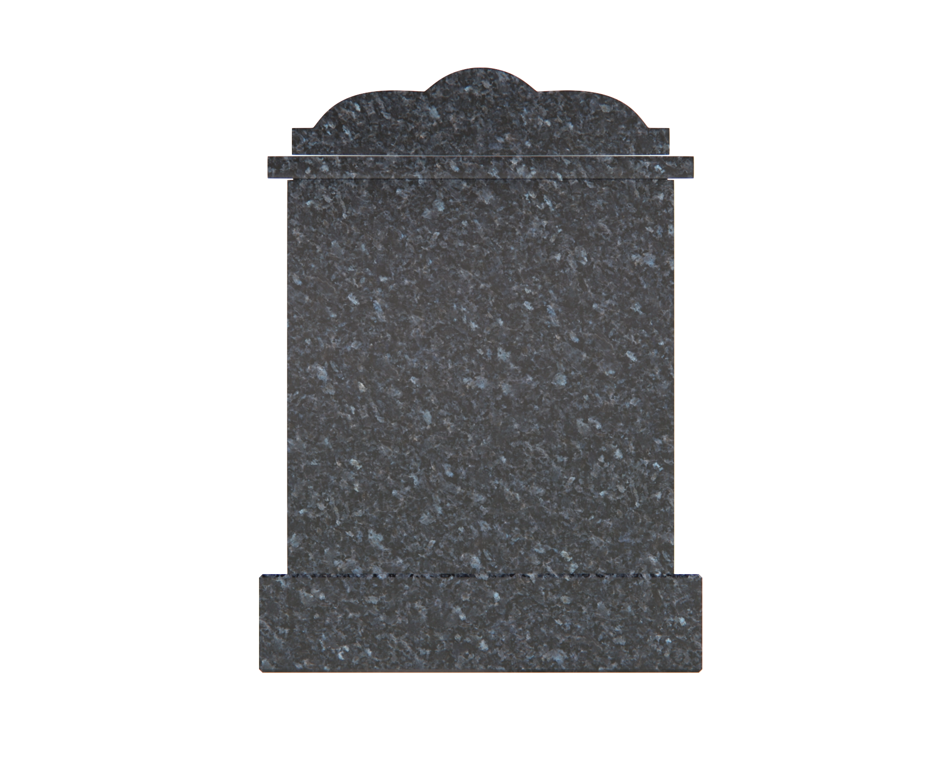 Premium Architectural Granite Headstone — Tablet with Star of David view 2