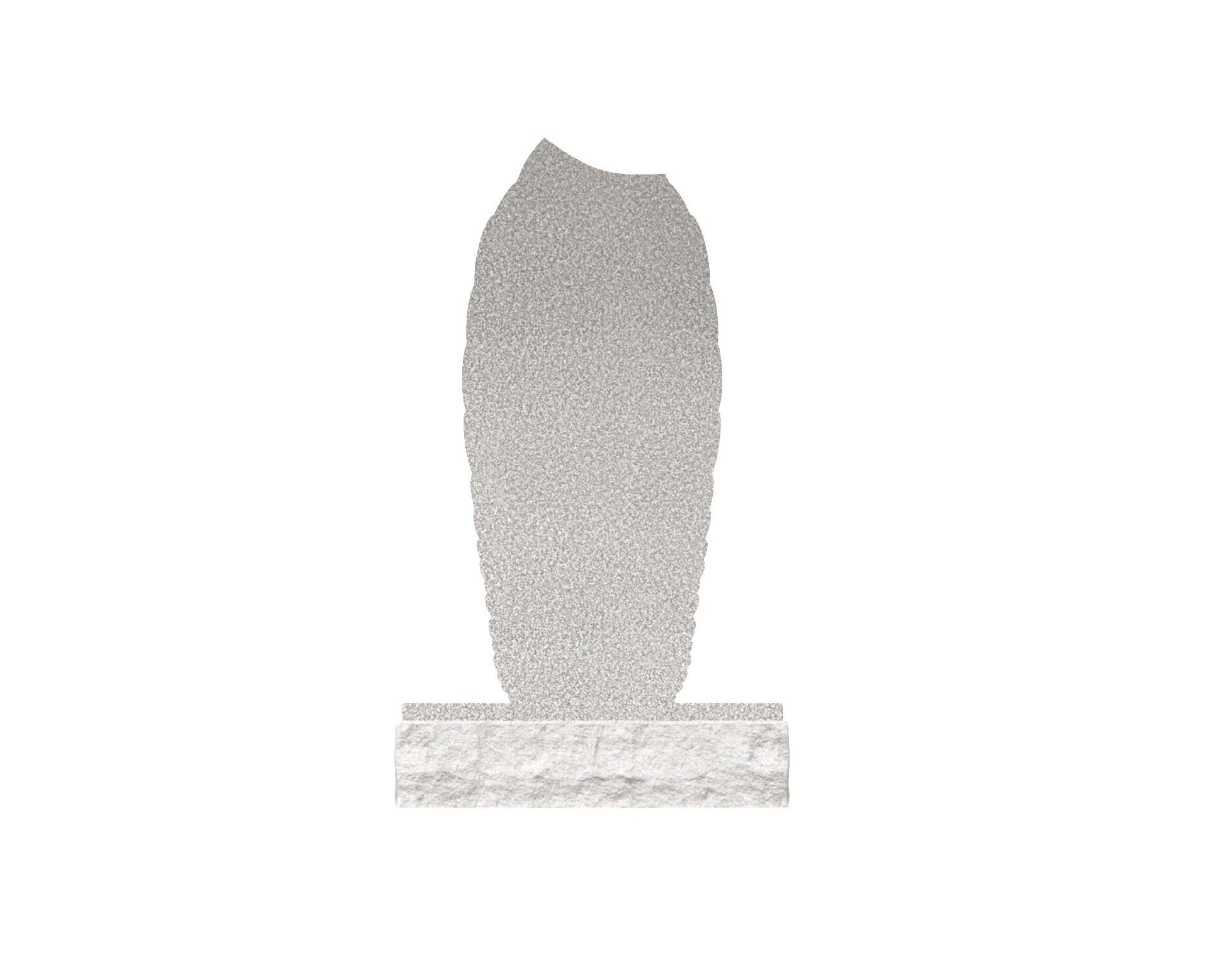 Luxury Upright Granite Headstone with Angel Wings & Celestial Motif view 2