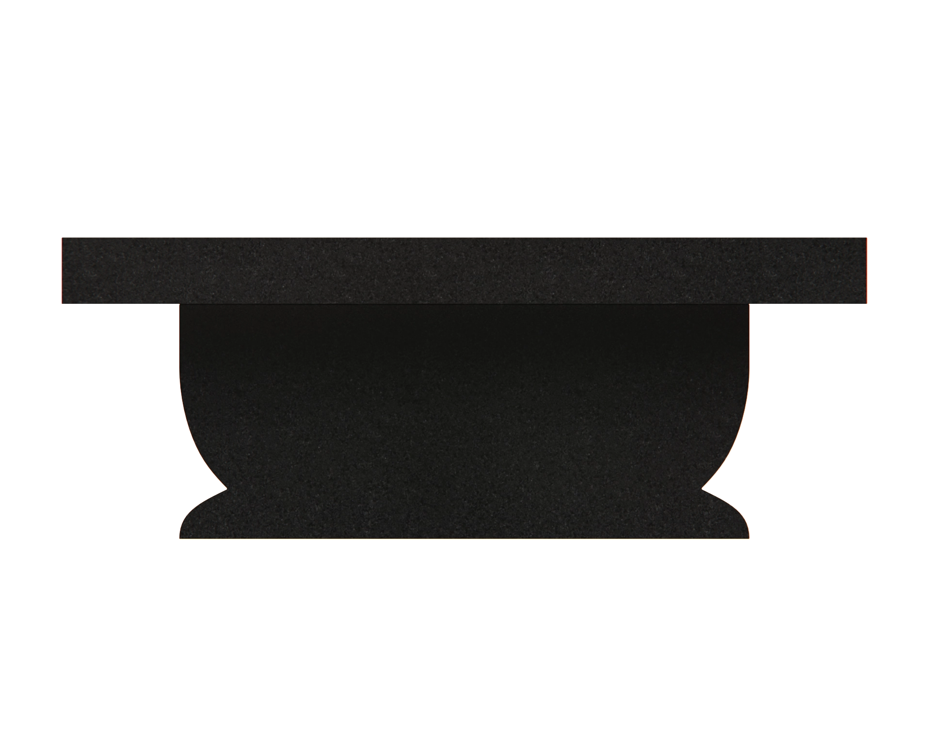 Luxury Granite Memorial Bench with Sculptural Pedestal & Dove Engraving view 2