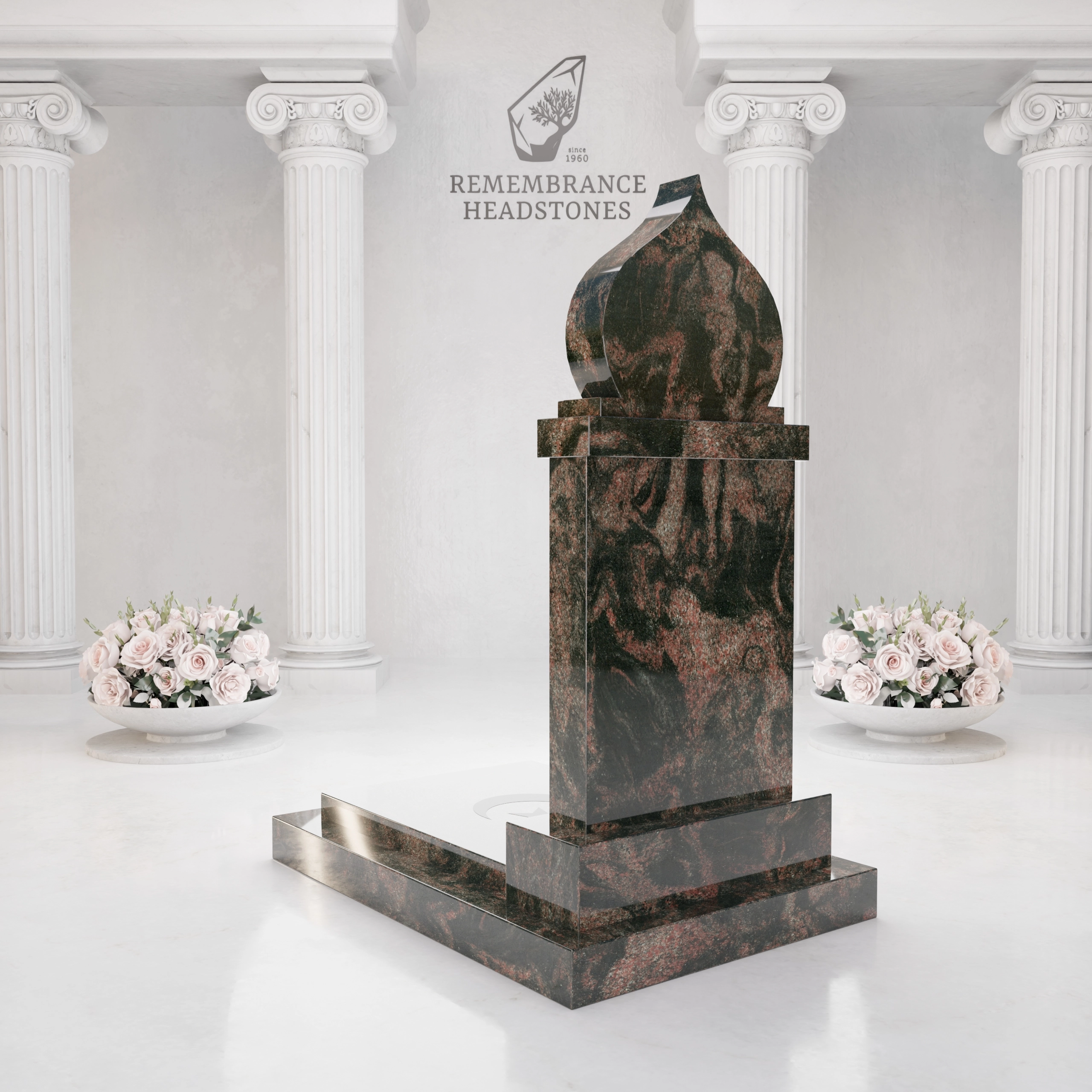 Luxury Islamic Crescent Ledger Memorial view 4
