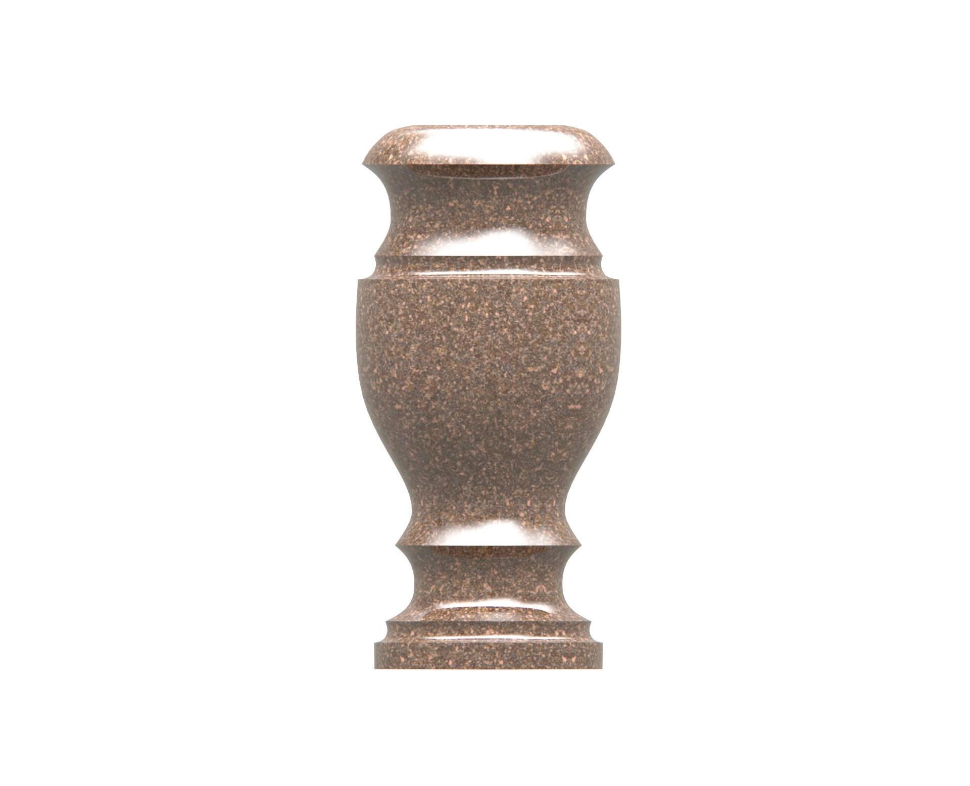Premium Granite Cemetery Vase view 2