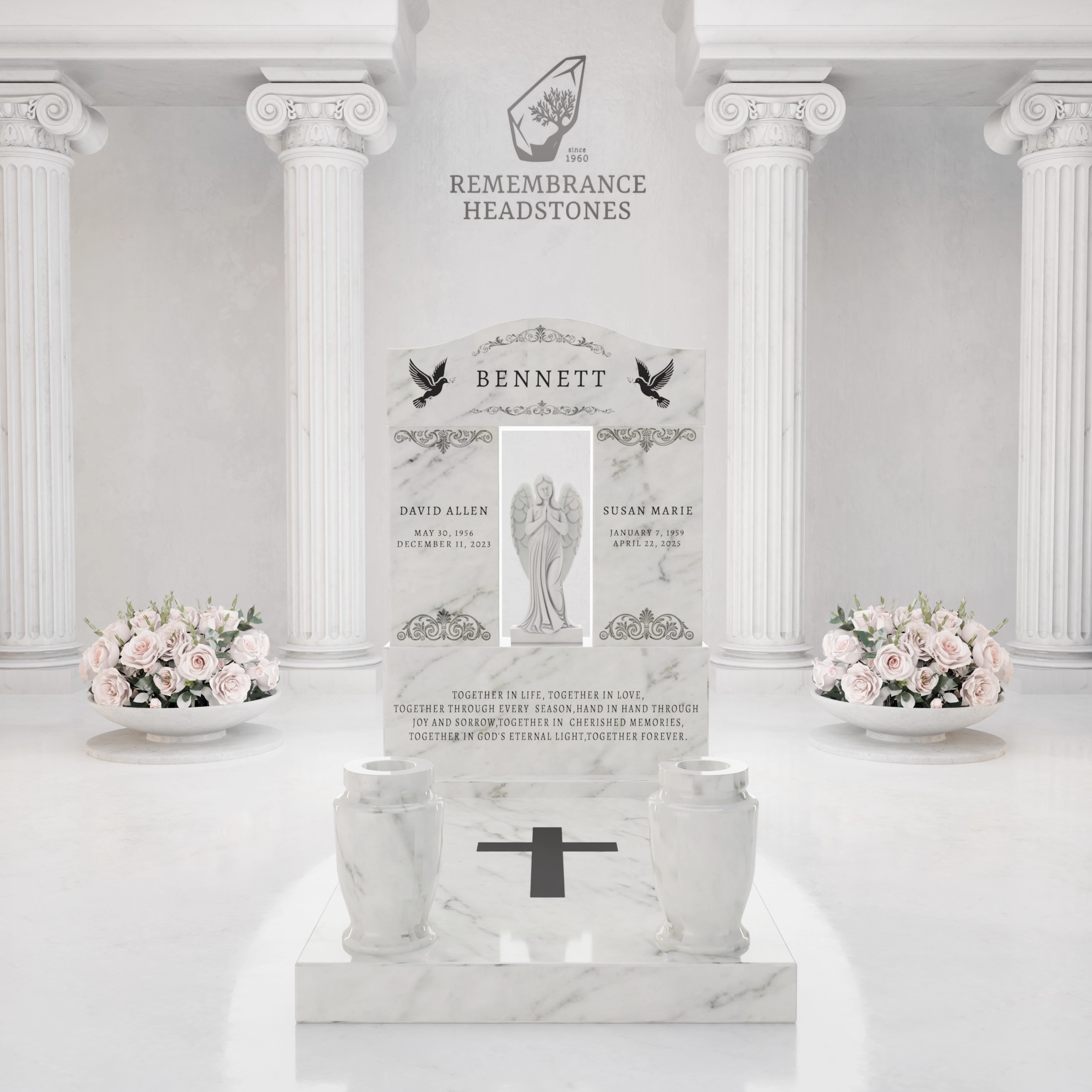 Luxury Companion Angel Alcove Ledger Memorial