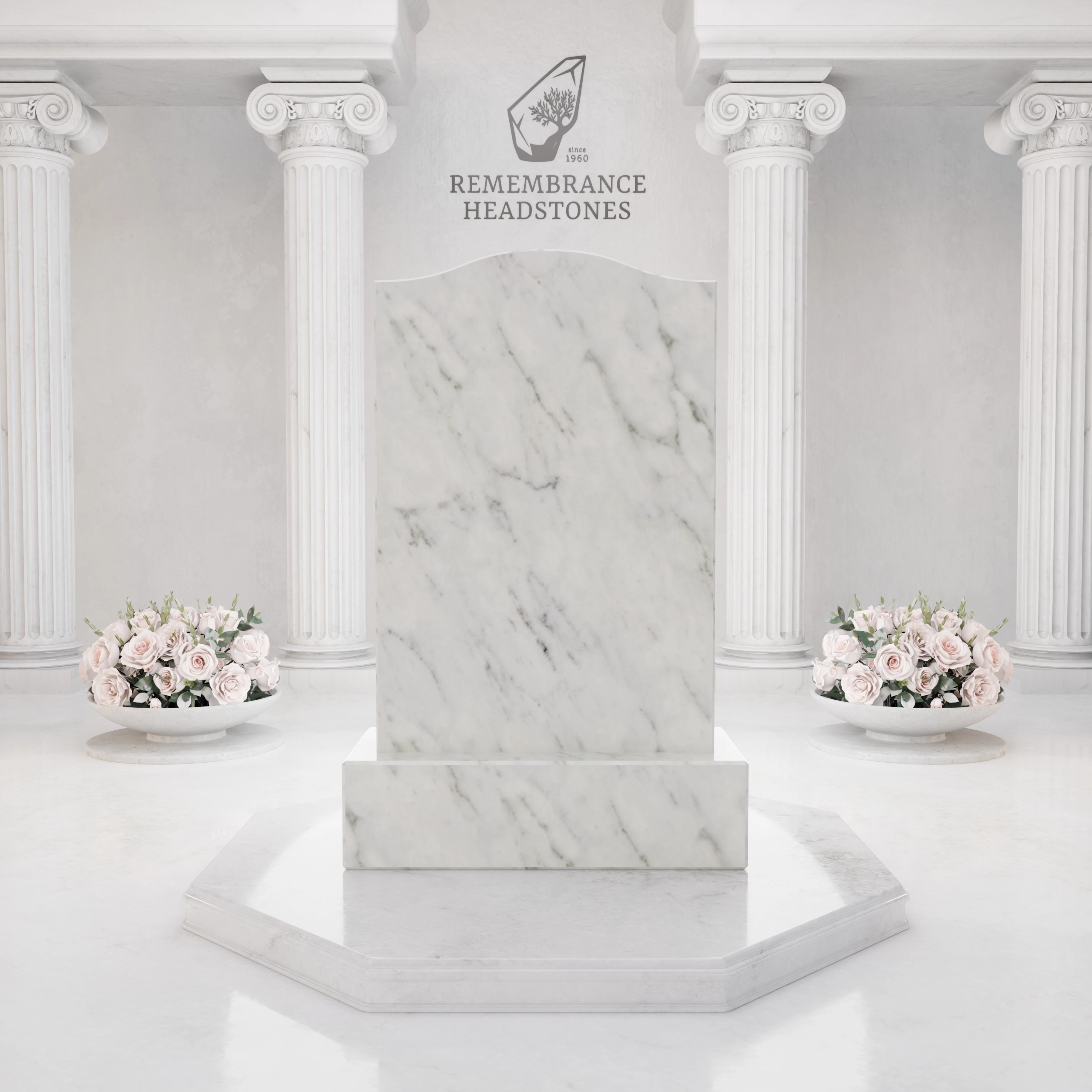Luxury Medical Tribute Granite Headstone view 3