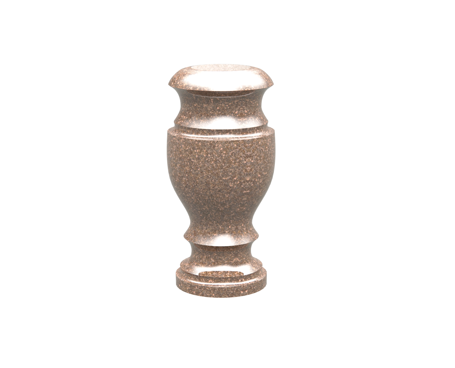 Premium Granite Cemetery Vase