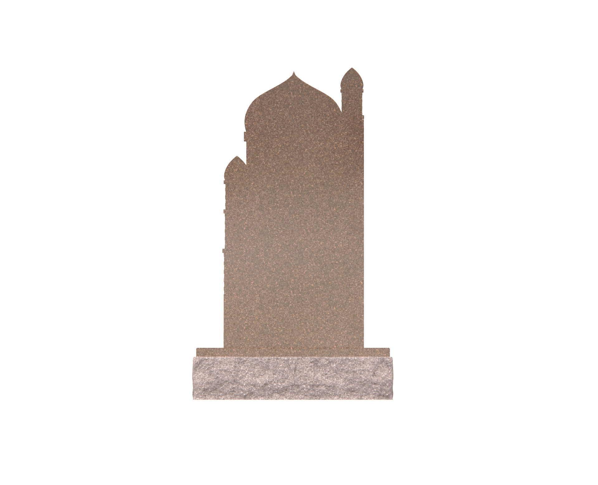 Luxury Upright Granite Monument — Crescent Dome & Minarets view 2