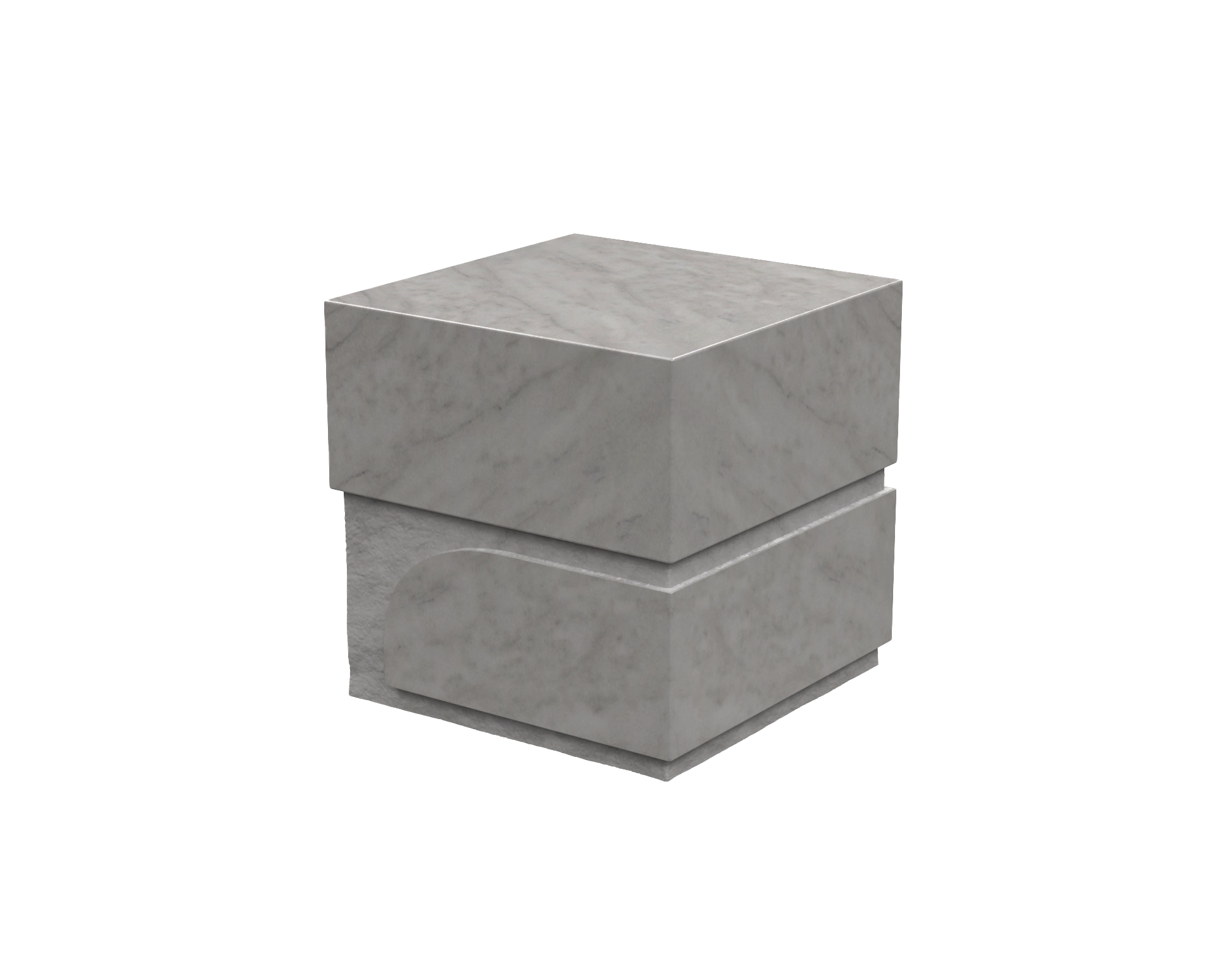 Lux Modern  Granite Cremation Urn — Handmade view 2