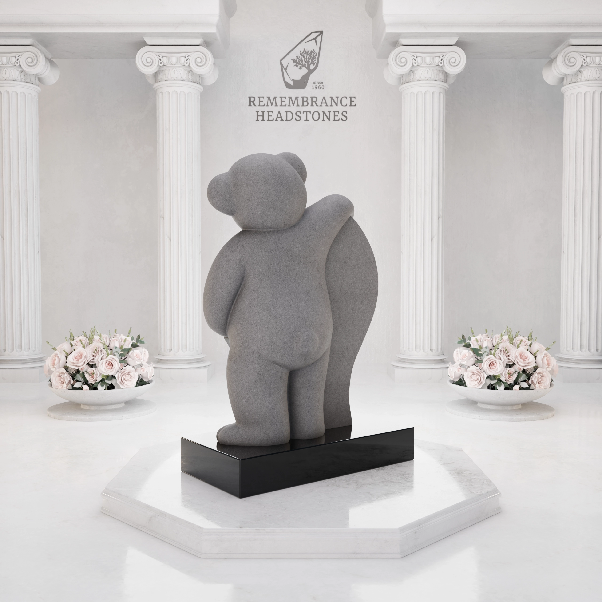 Premium Teddy Bear Heart Child Memorial view 4