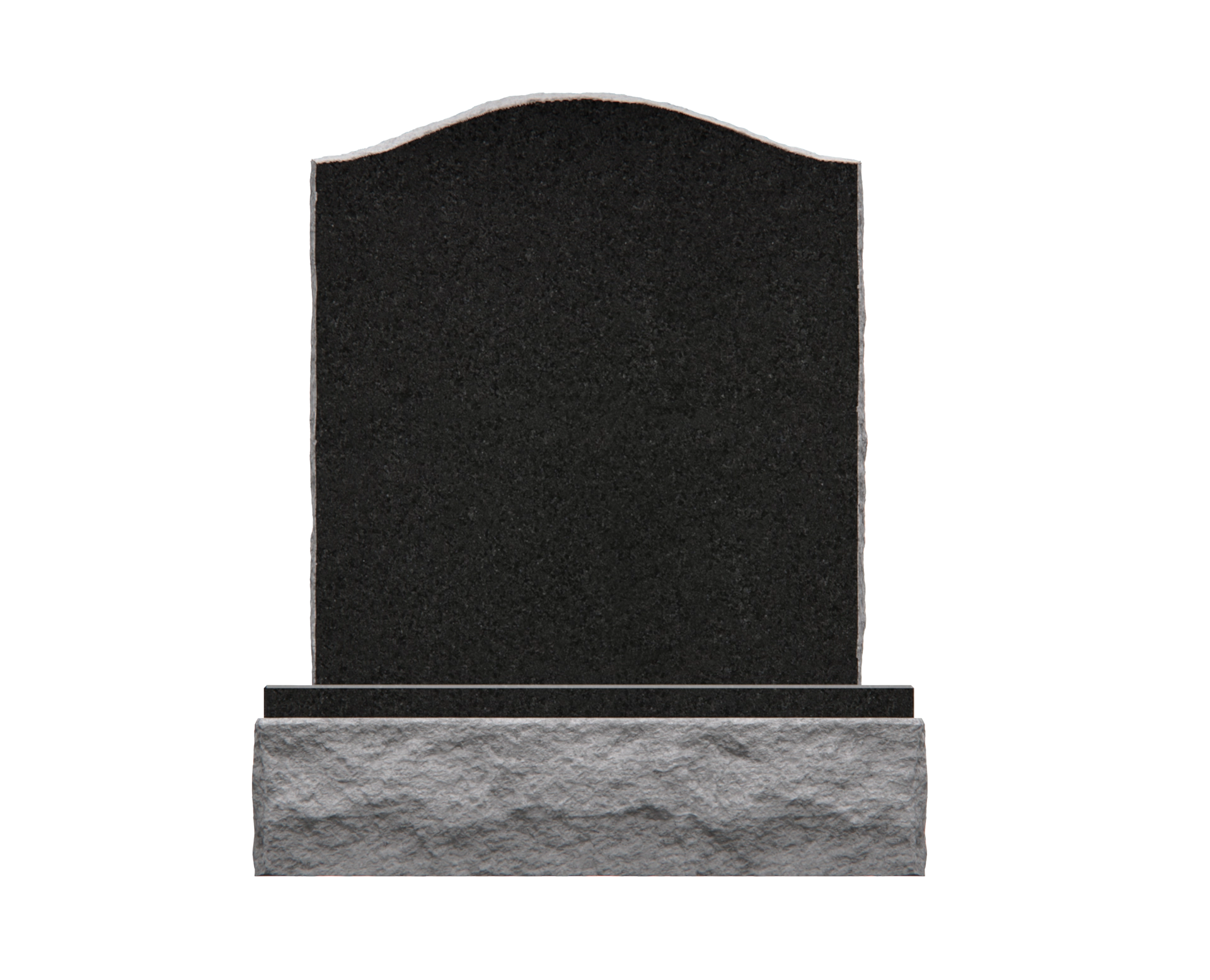 Luxury Upright Granite Headstone with Rosary Cross & Lily Engraving view 3