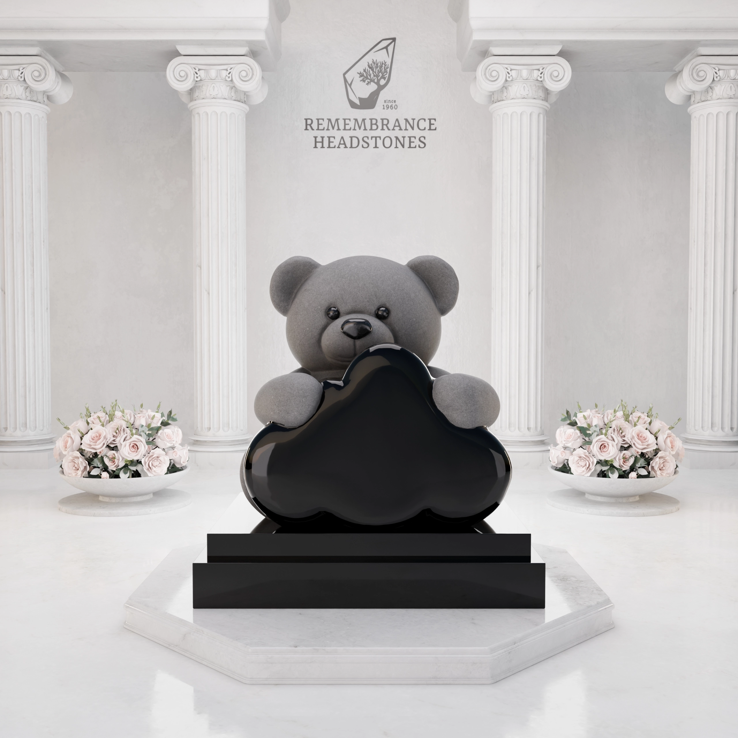 Premium Teddy Bear Cloud Child Memorial view 3
