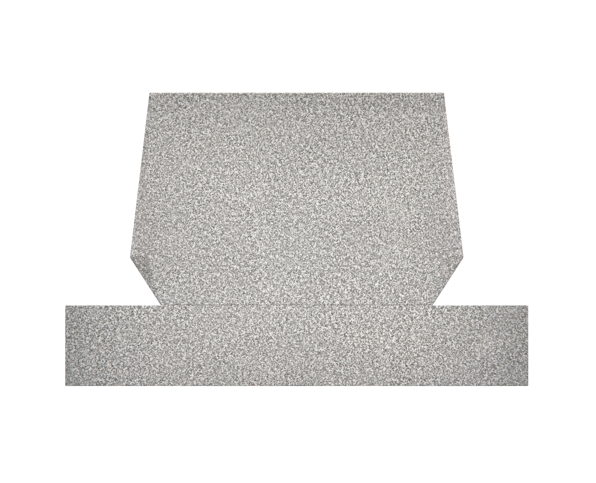 Premium Jewish Companion Upright Granite Headstone with Star of David view 3