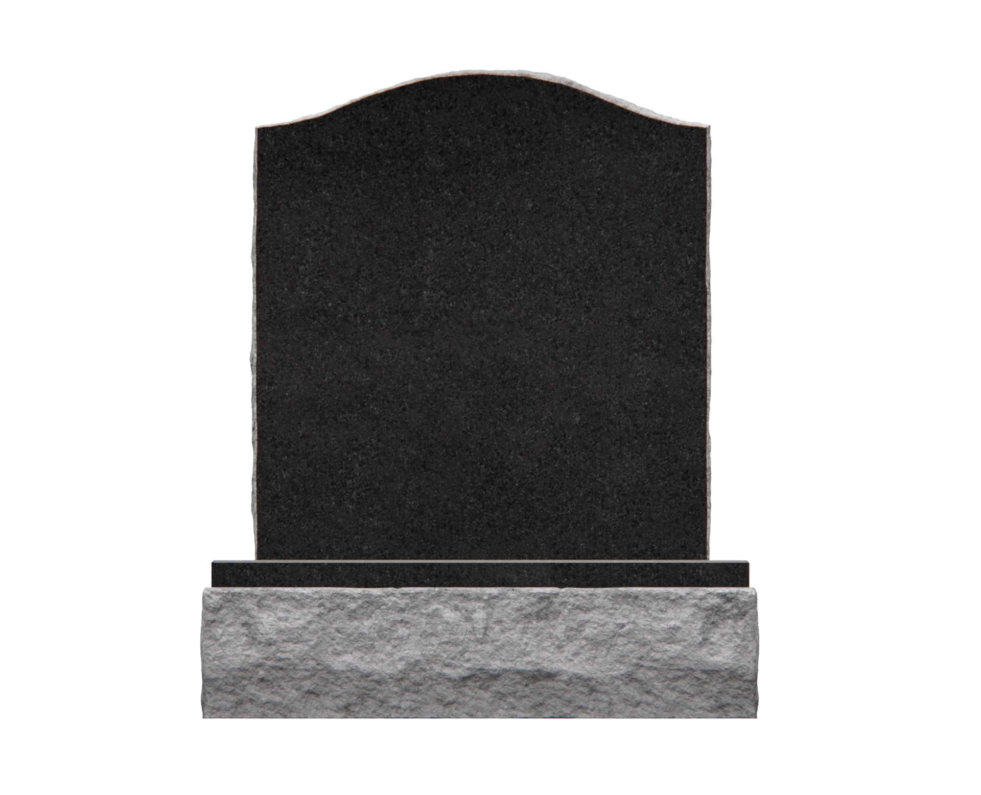 Luxury Upright Granite Headstone with Rosary Cross & Lily Engraving view 2