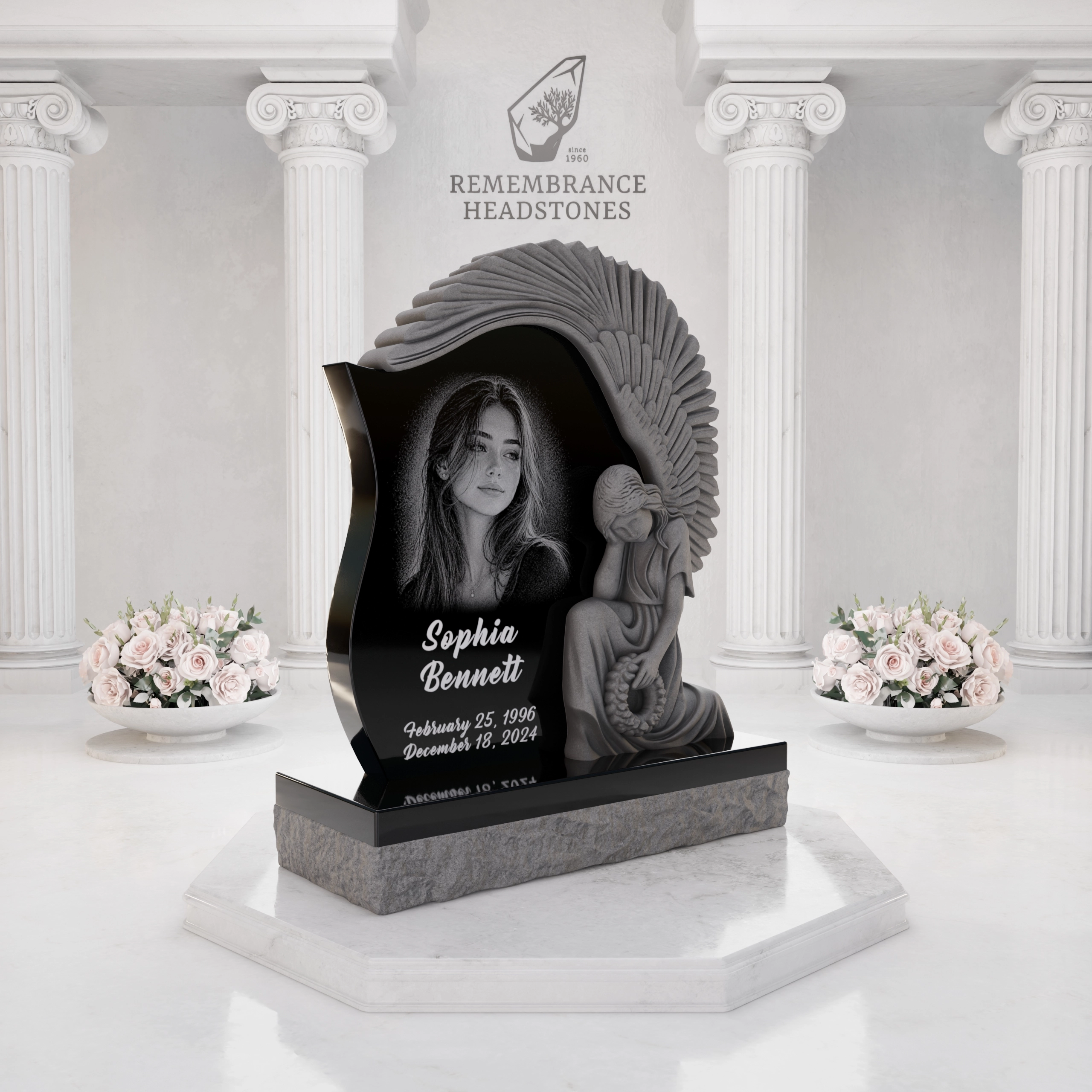 Luxury Mourning Angel Memorial view 2