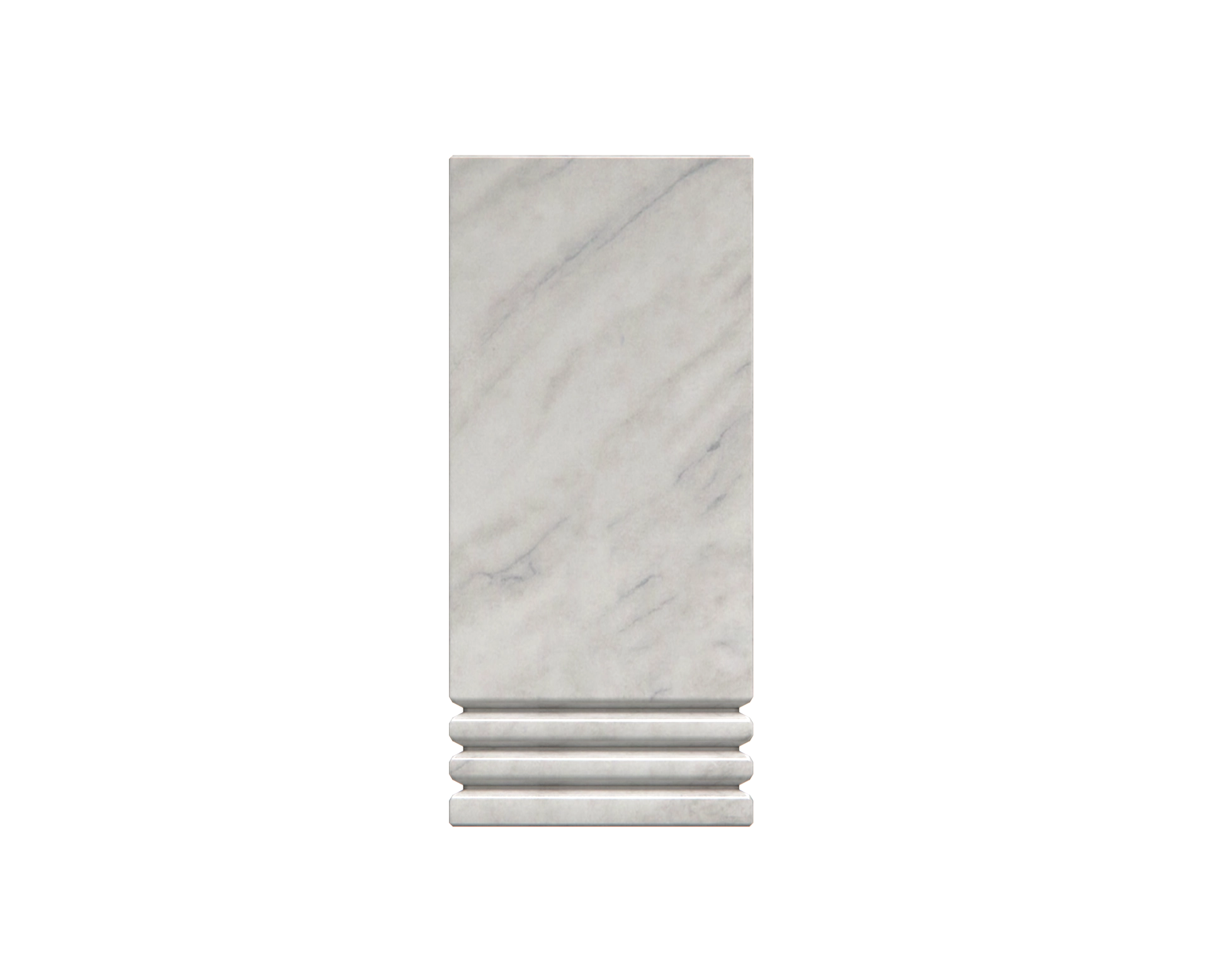 Luxury Marble Cemetery Vase with Stepped Plinth Base view 2