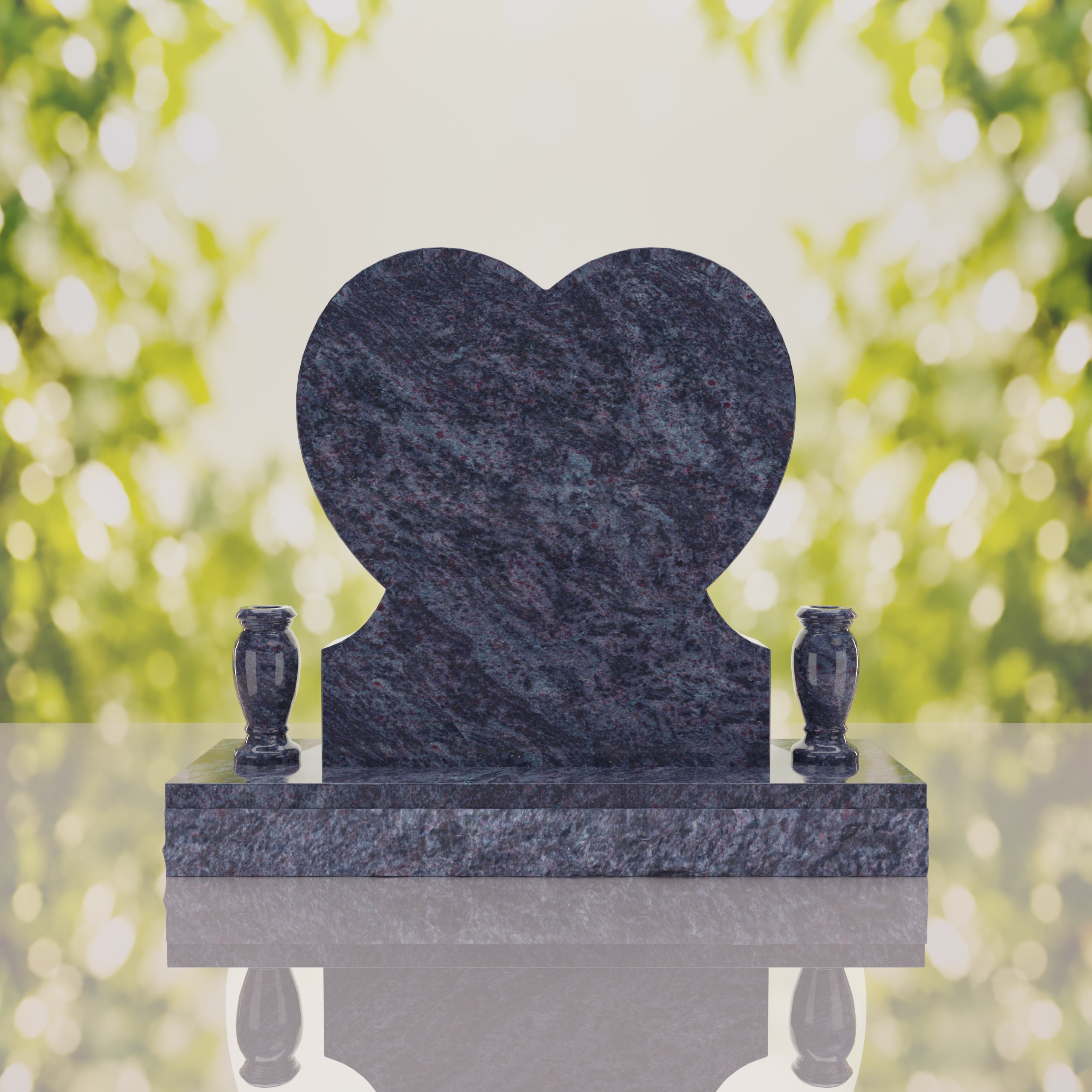 Rose Heart Headstone thumbnail 15