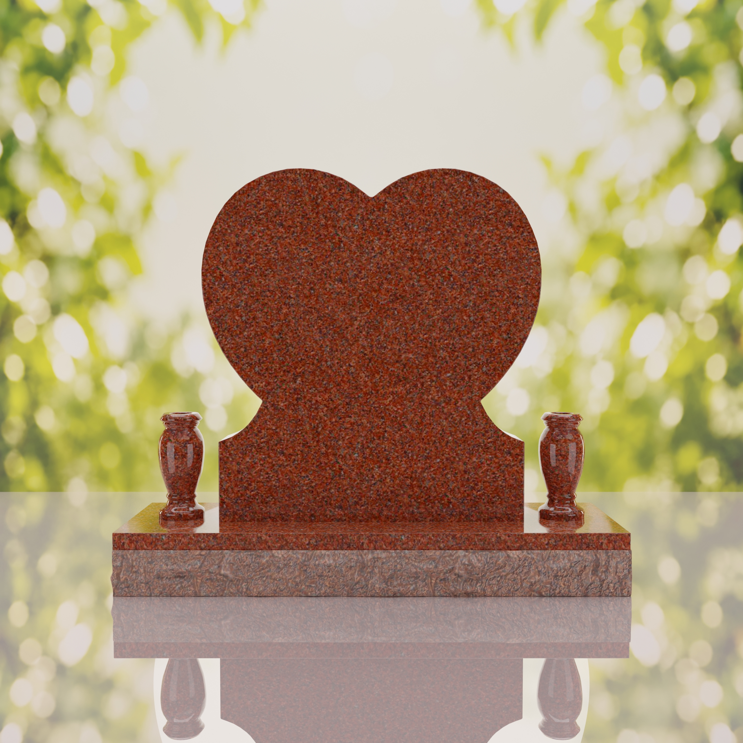 Rose Heart Headstone thumbnail 12