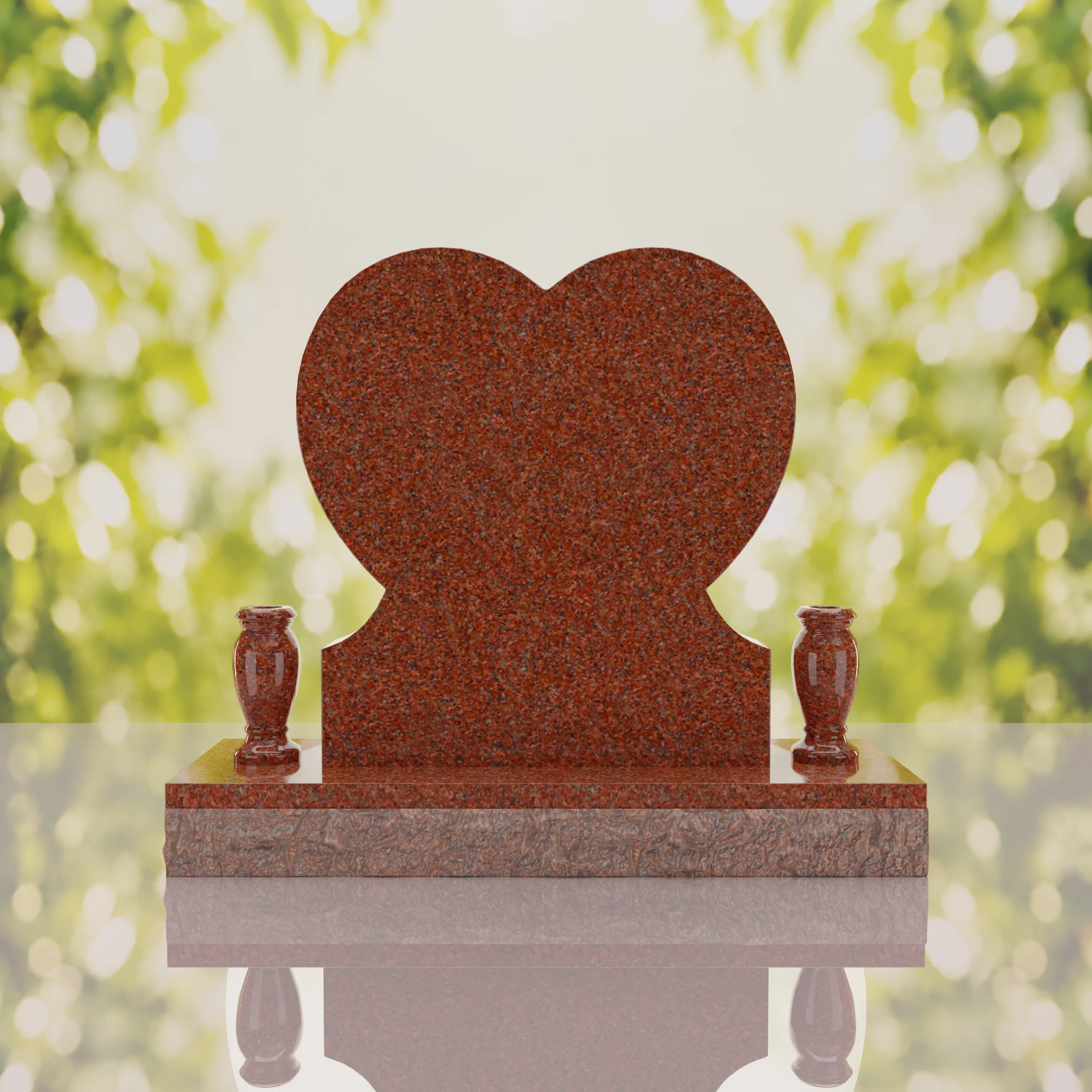 Rose Heart Headstone thumbnail 12