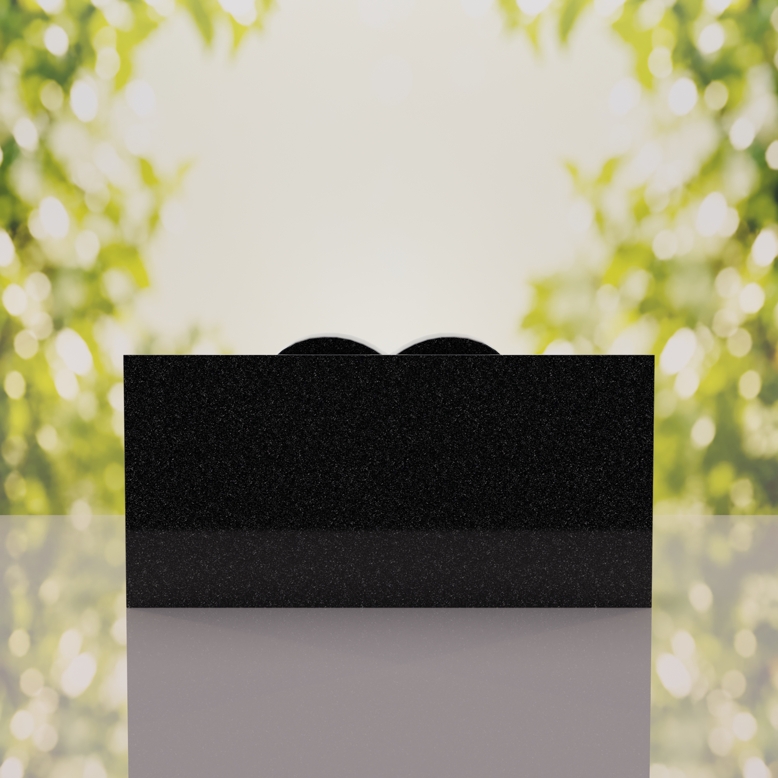 Companion Slant Granite Headstone with Raised Heart Accent thumbnail 12