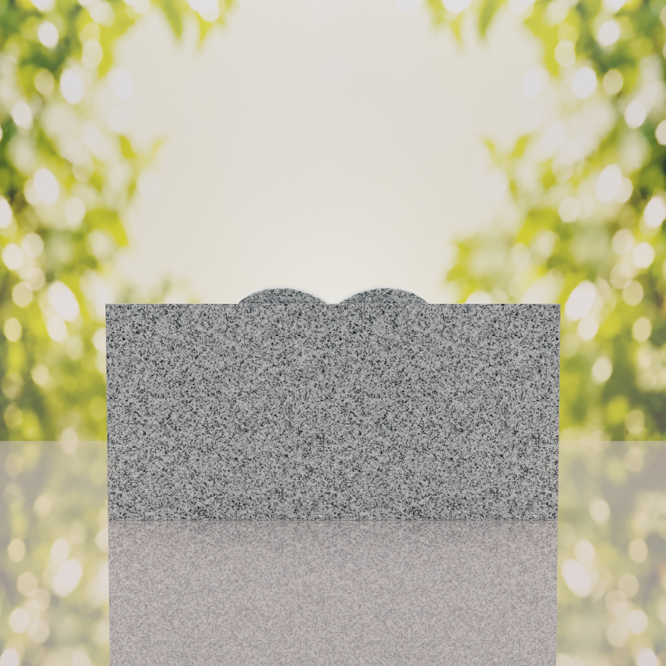 Companion Slant Granite Headstone with Raised Heart Accent thumbnail 9