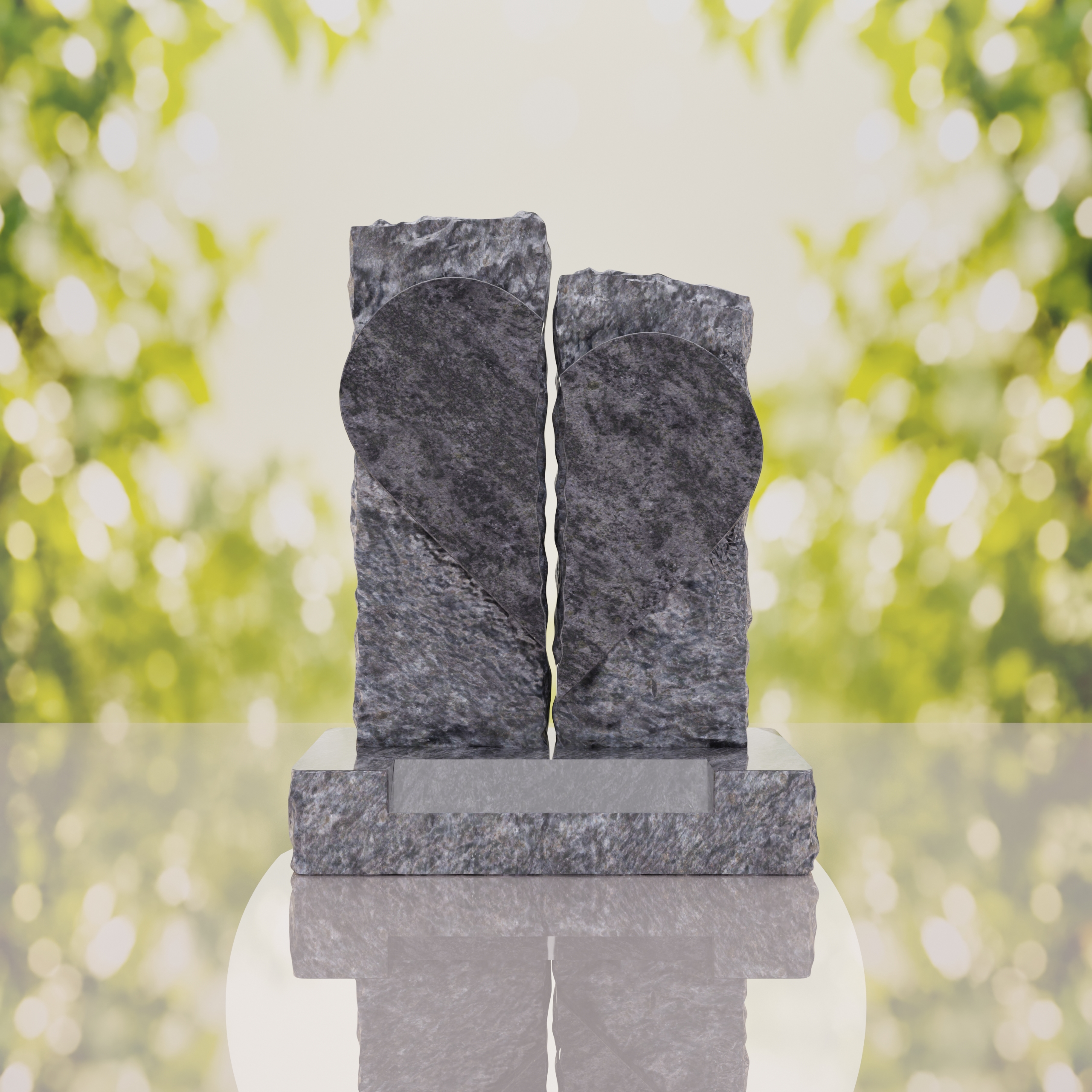 Broken Heart Companion Headstone thumbnail 3
