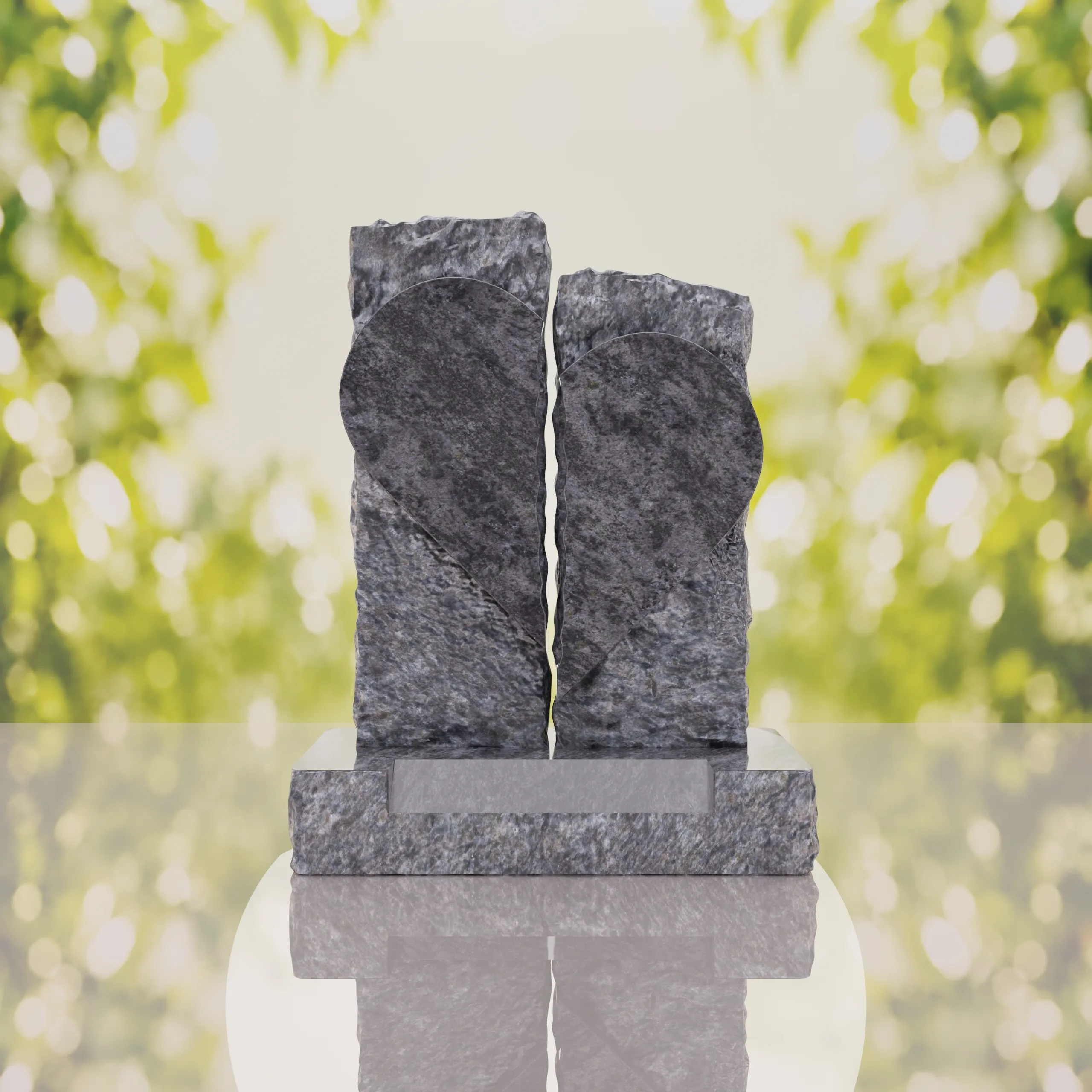 Broken Heart Companion Headstone thumbnail 3