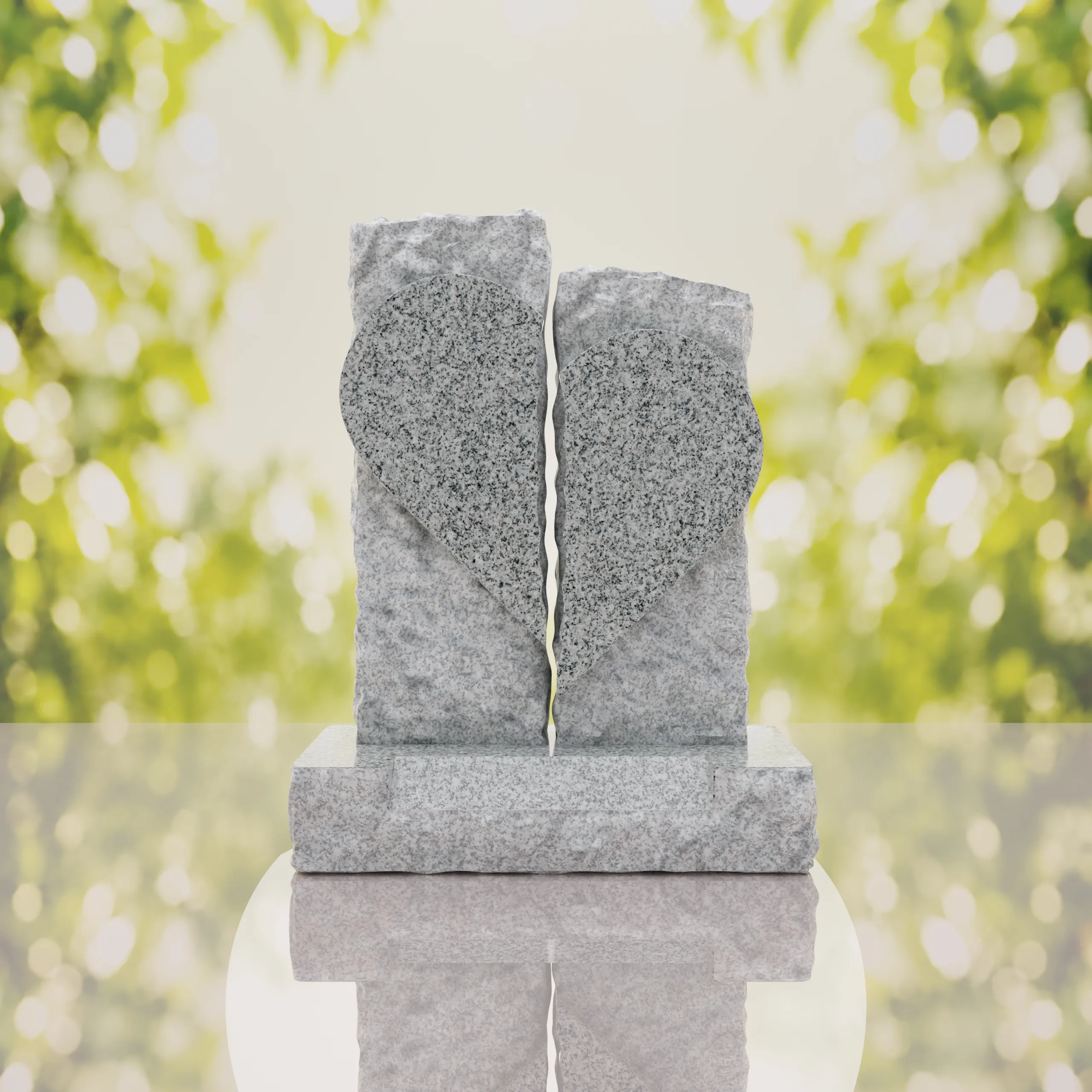 Broken Heart Companion Headstone thumbnail 9