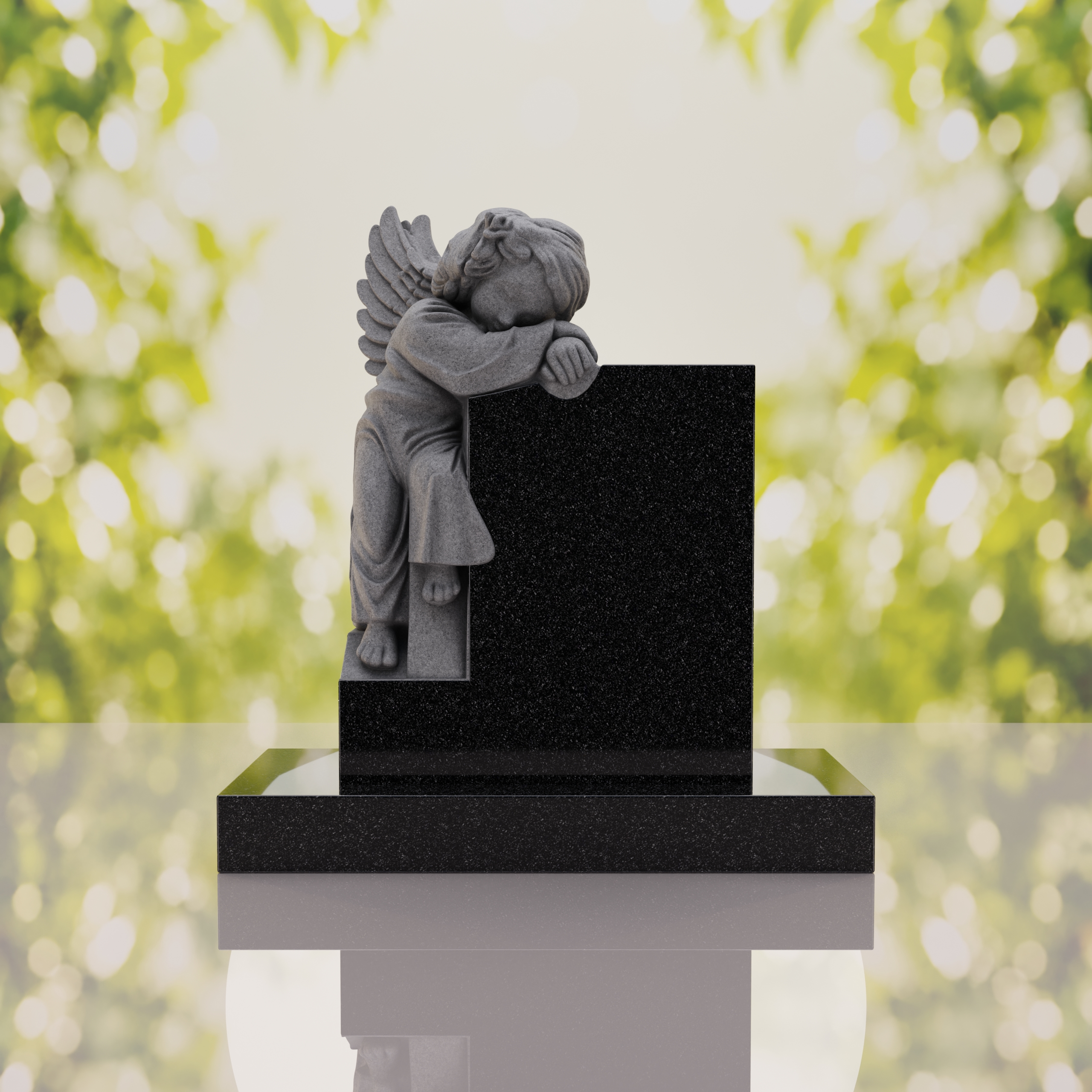 Sleeping Angel Upright Headstone thumbnail 11