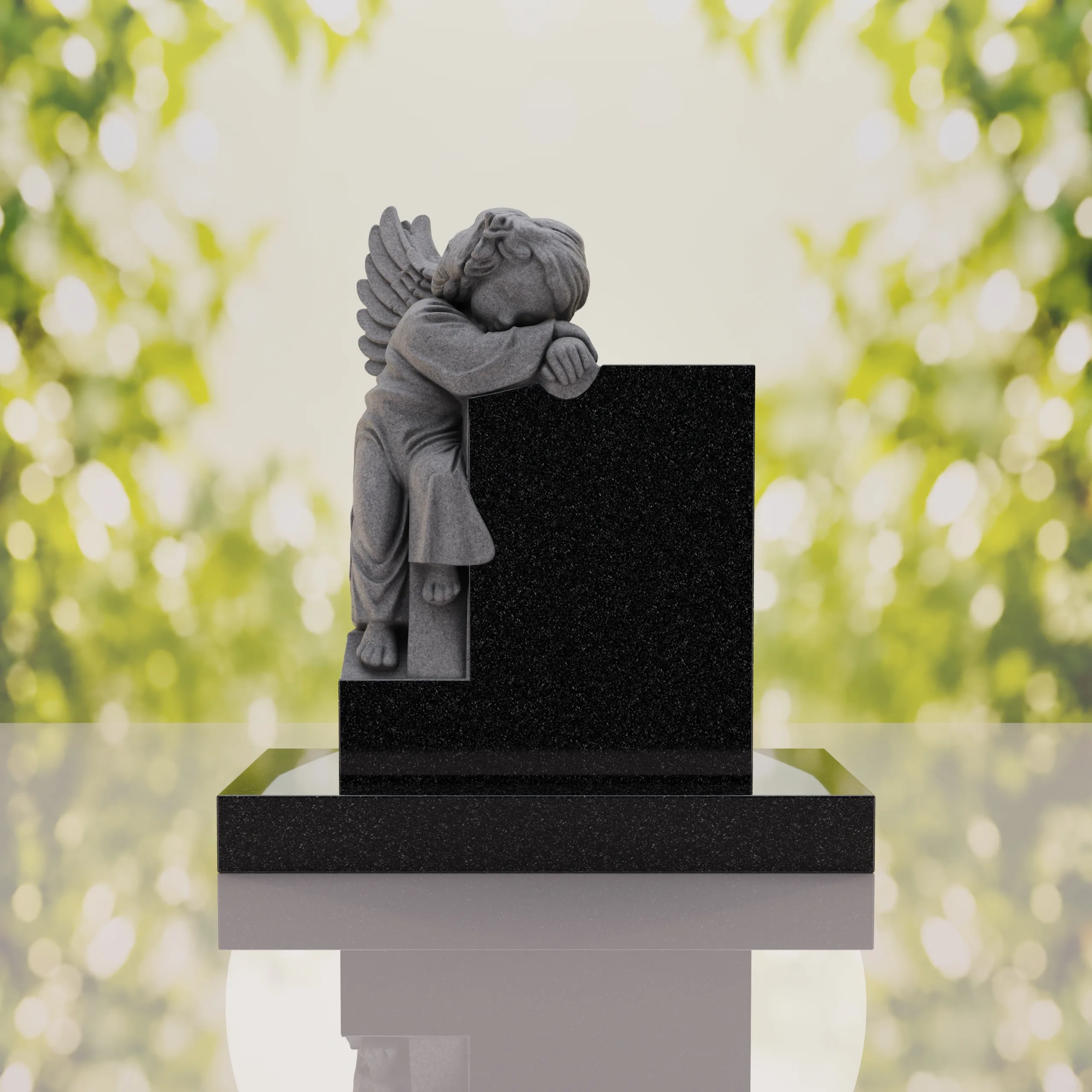 Sleeping Angel Upright Headstone thumbnail 11