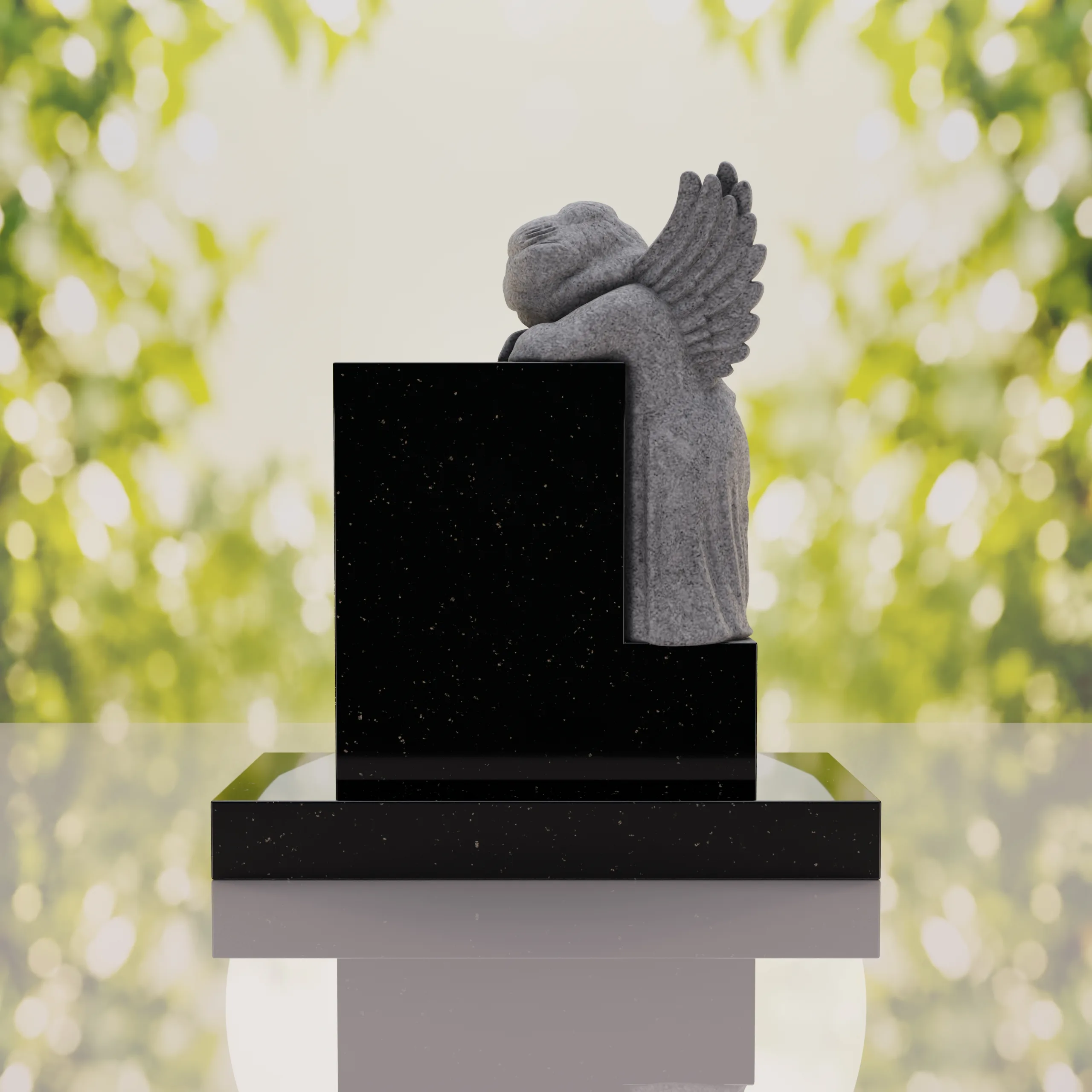 Sleeping Angel Upright Headstone thumbnail 6