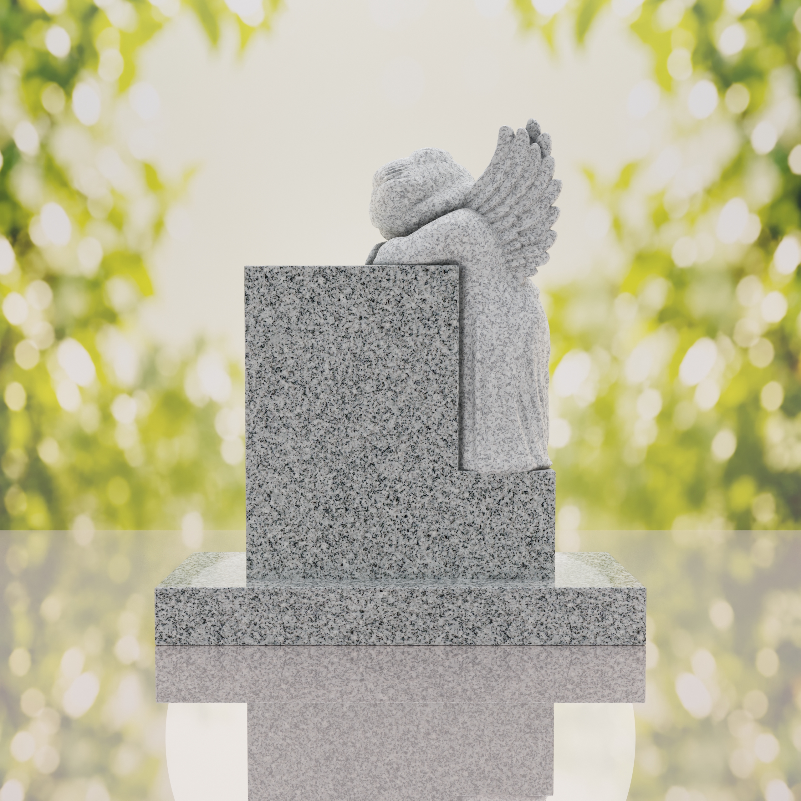 Sleeping Angel Upright Headstone thumbnail 9