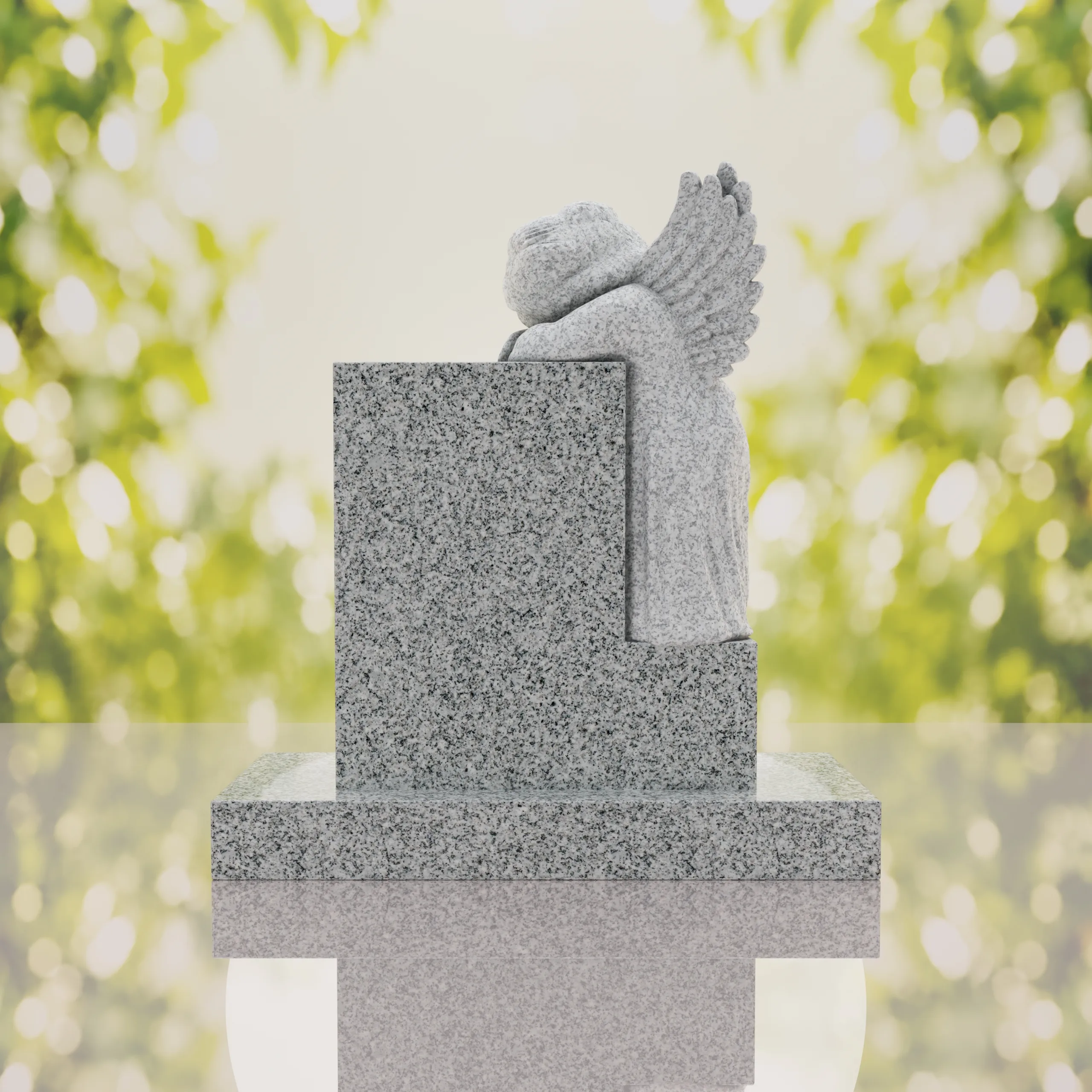 Sleeping Angel Upright Headstone thumbnail 9