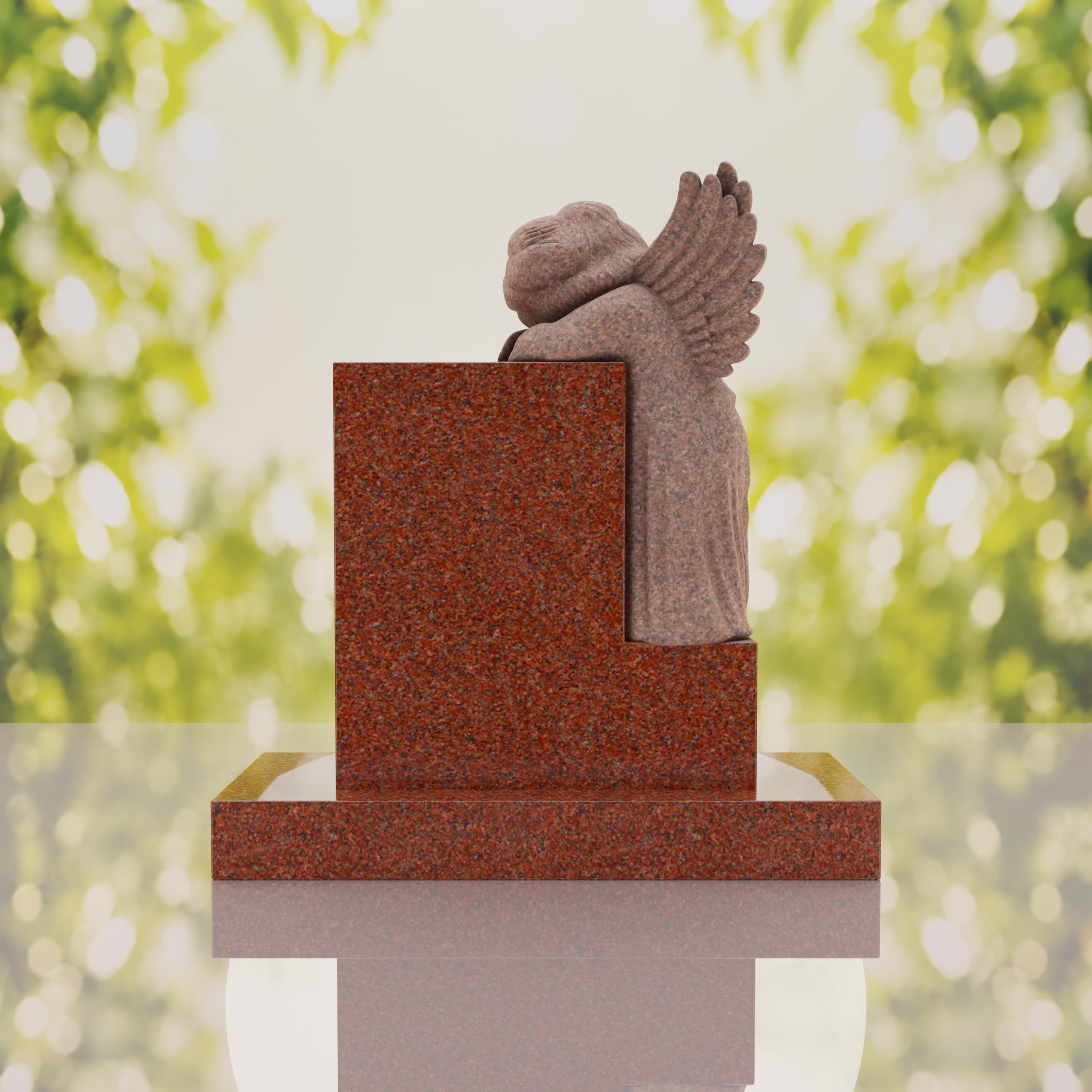 Sleeping Angel Upright Headstone thumbnail 15