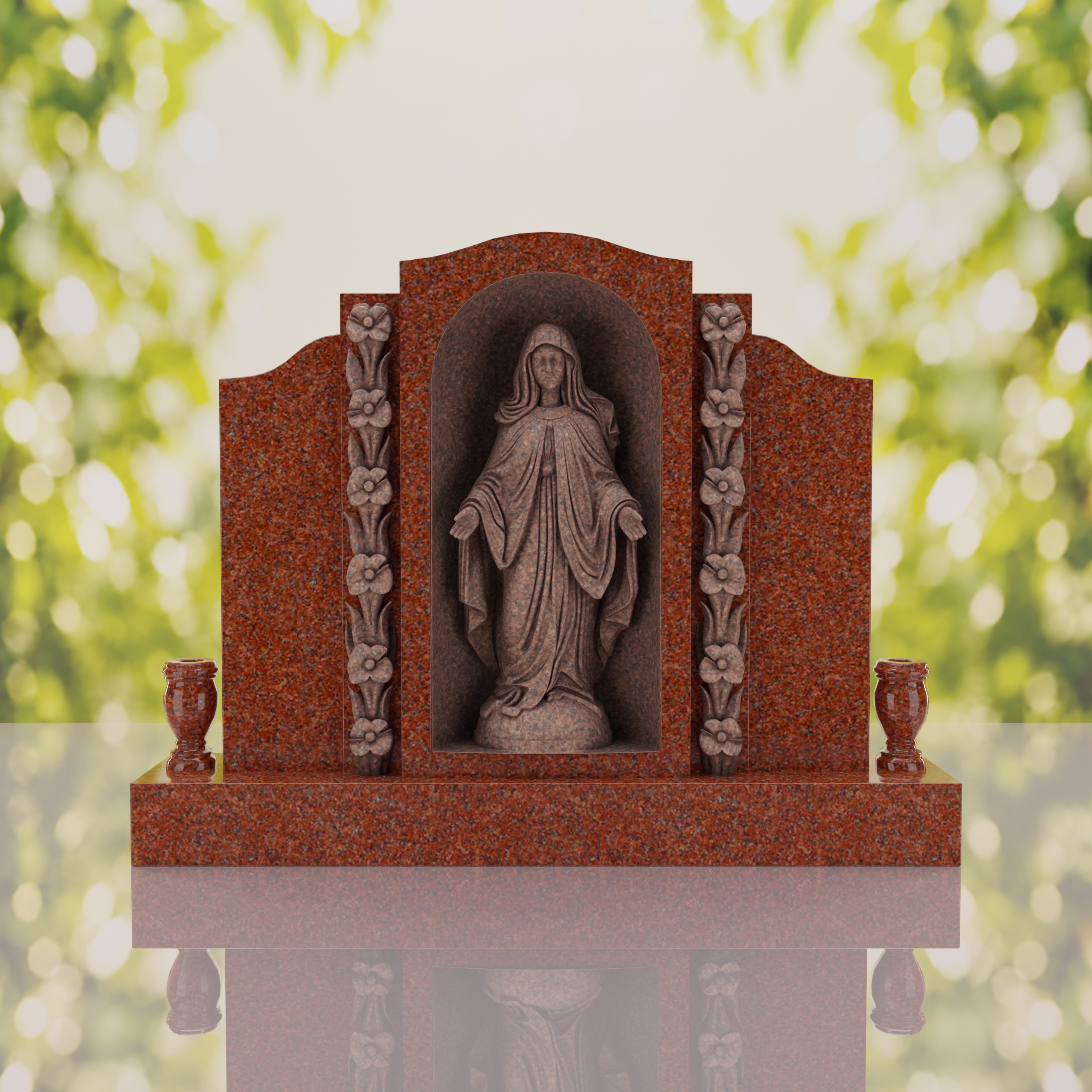 Companion Madonna Upright Headstone thumbnail 2