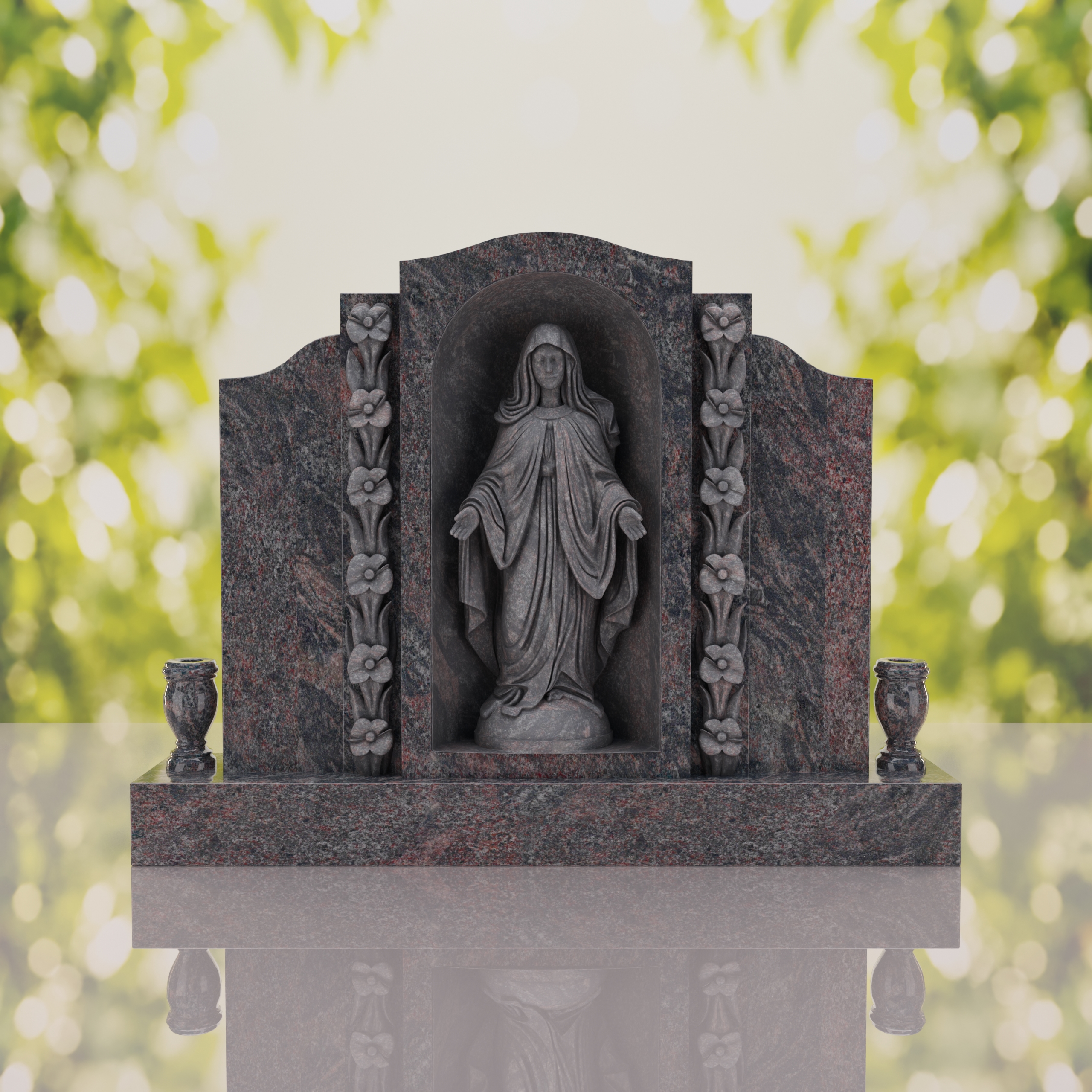 Companion Madonna Upright Headstone thumbnail 5