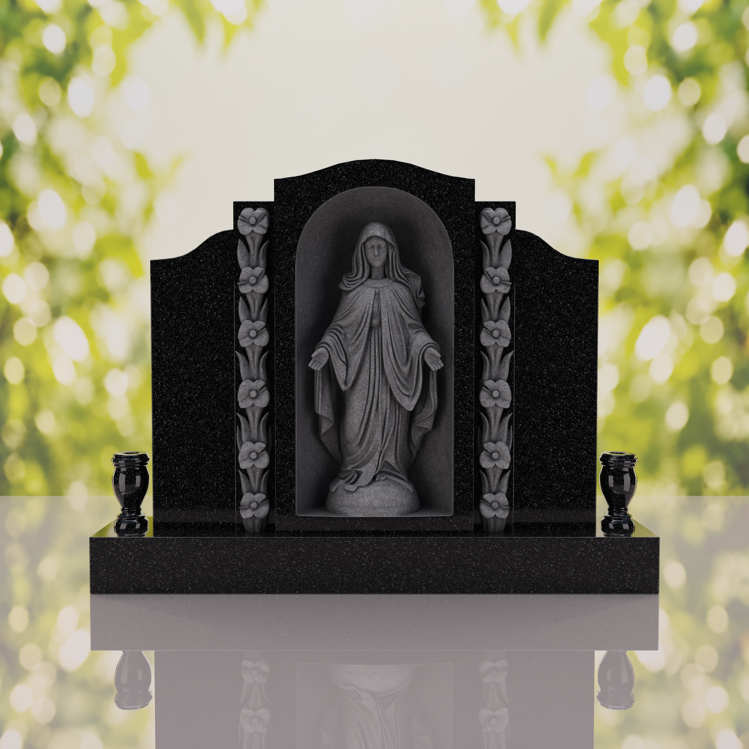 Companion Madonna Upright Headstone thumbnail 11