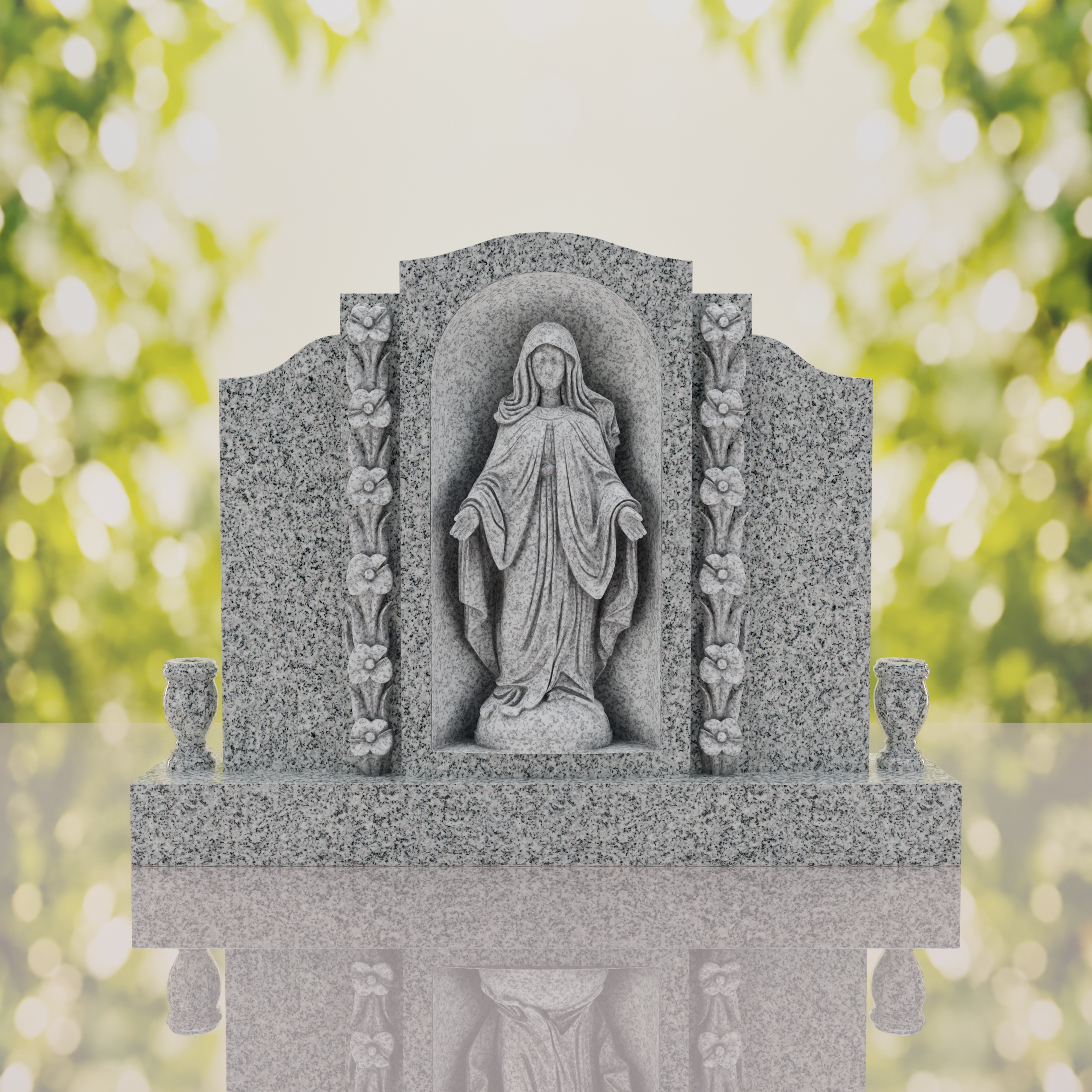 Companion Madonna Upright Headstone thumbnail 8