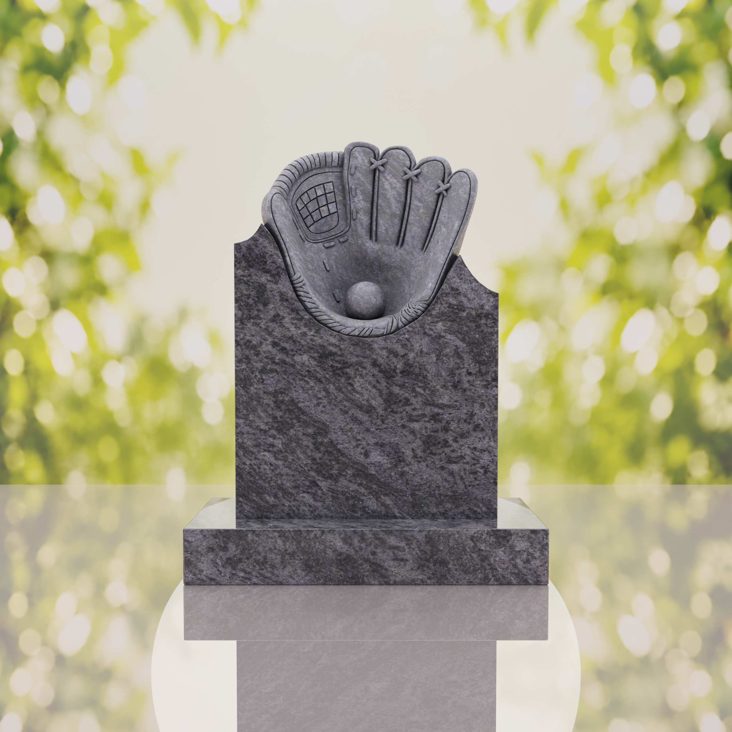 Baseball Glove Headstone thumbnail 3