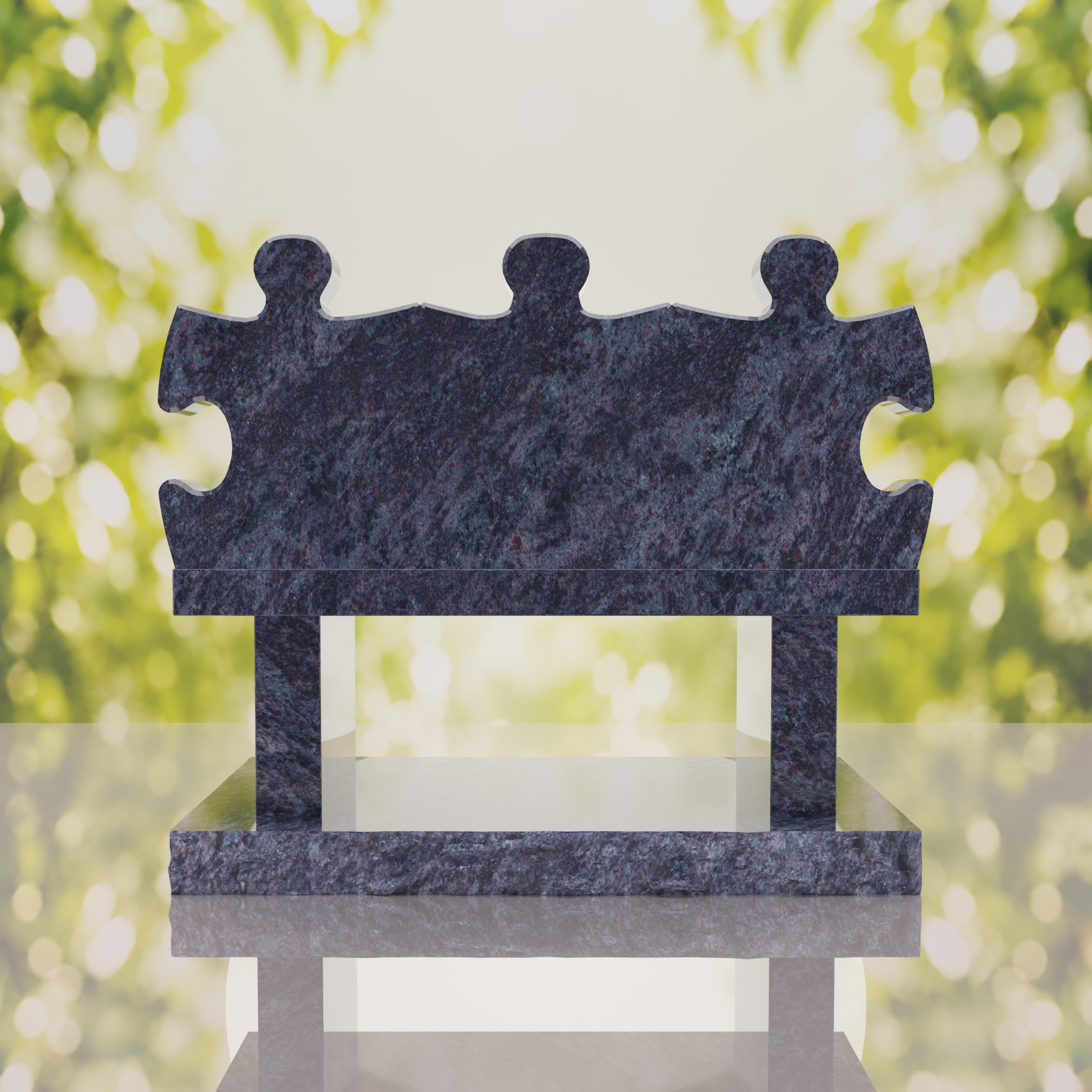 Puzzle Bench Headstone thumbnail 9
